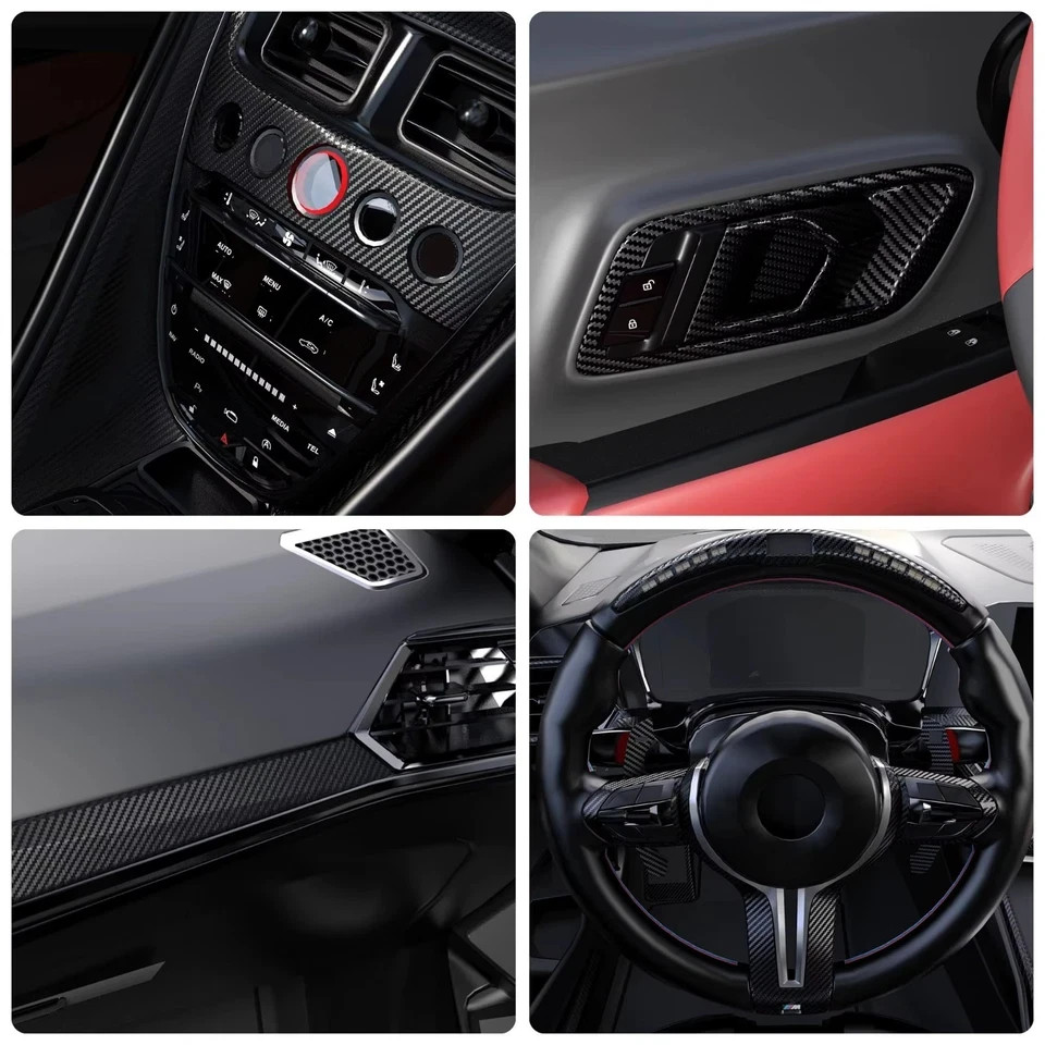 Carbon Fiber Car Sticker DIY Protector Strip Door Car Automotive Protective Tape