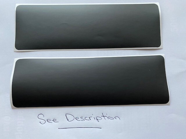 Mini Cooper S BMW Sun visor warning label Cover-up plain decals 2011-25 blackout
