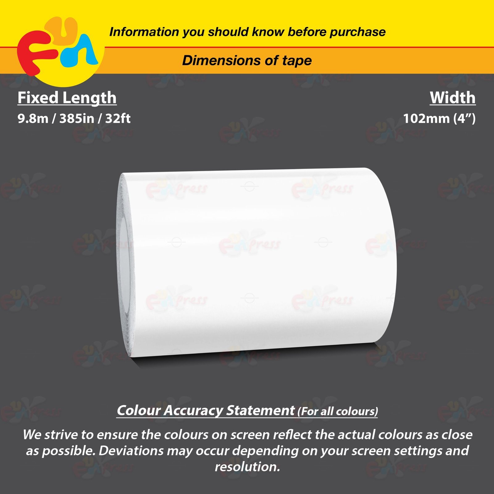 GLOSS WHITE 4″ PIN STRIPE Car Model Motorcycle Decal TAPE Vinyl Sticker 102mm