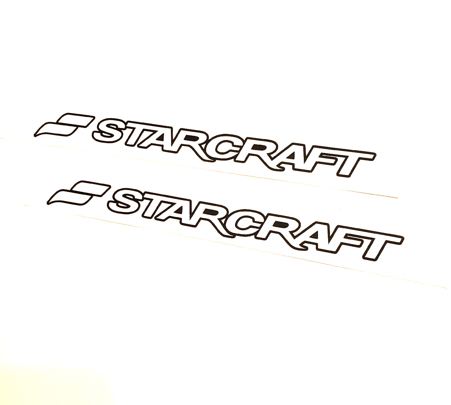 Starcraft Boat Decals Stickers Gloss black 35″ (2) Fast USA