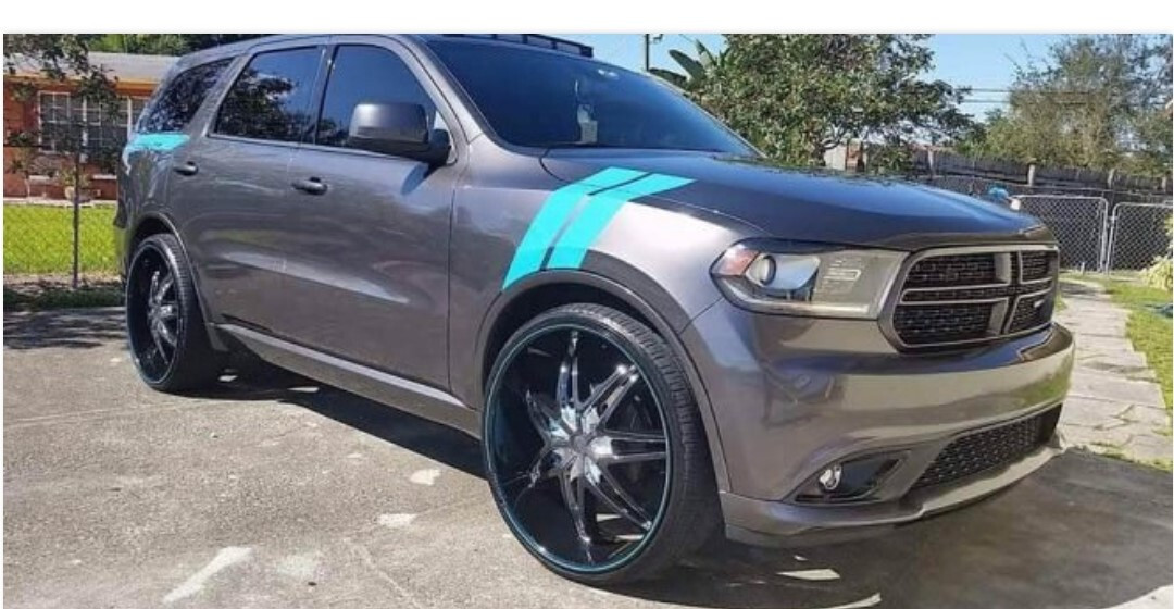 4″ Front Fender Hood Hash mark Stripe Stripes FIT All Year & model Dodge Durango