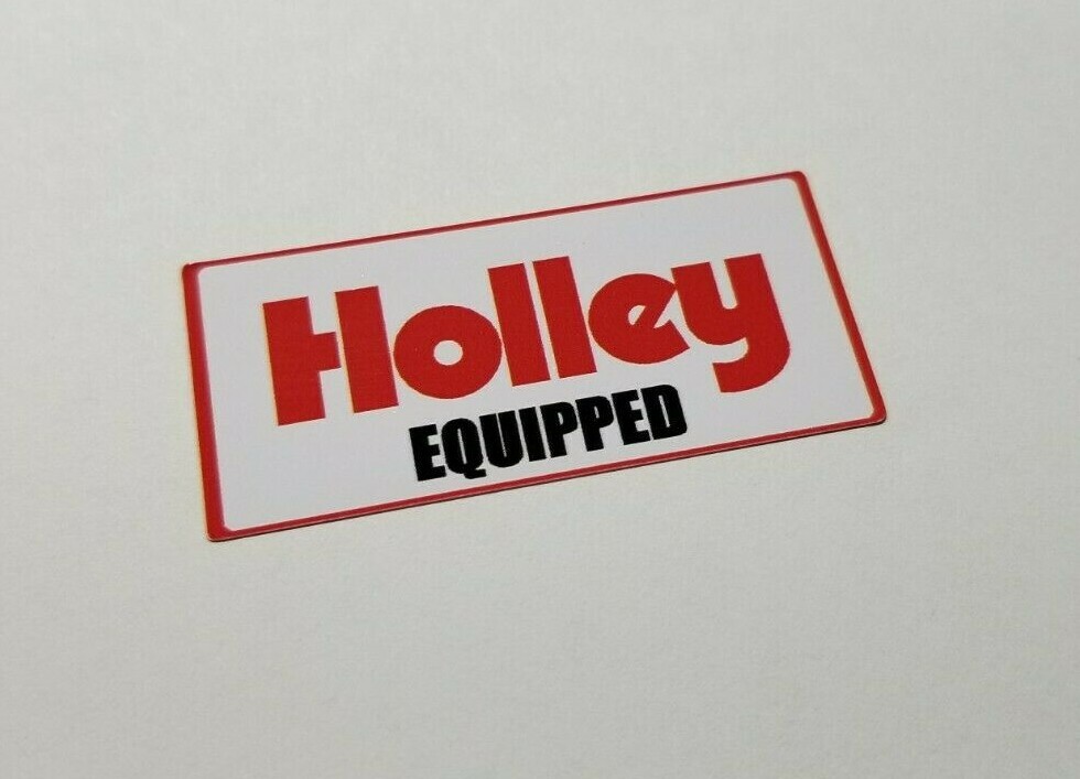 Holley Equipped Decal Sticker Holley Performance Turbo Turbocharged carburetor