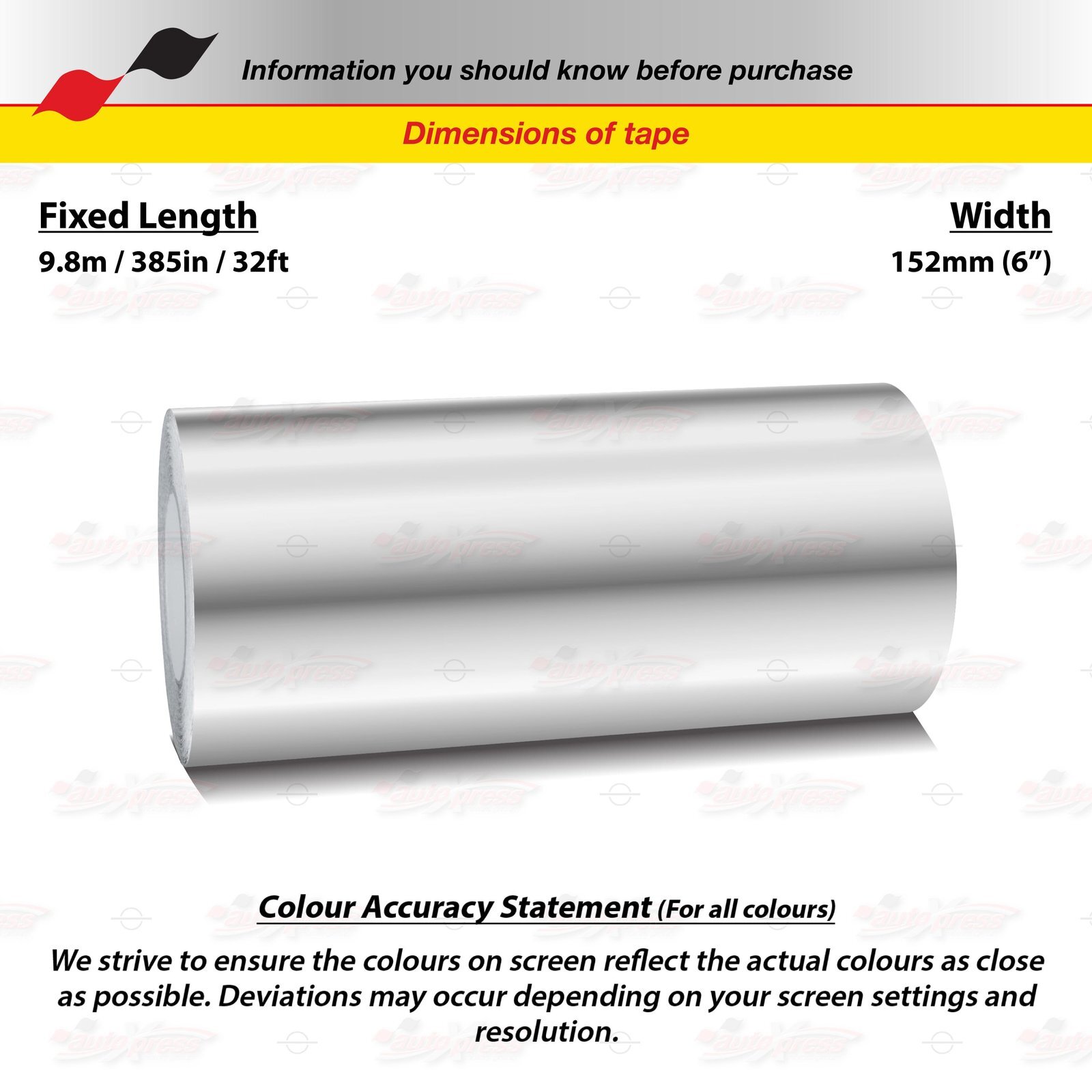 6″ Roll Vinyl Pinstriping Pin Stripe Line Tape Decal Sticker 152mm CHROME SILVER