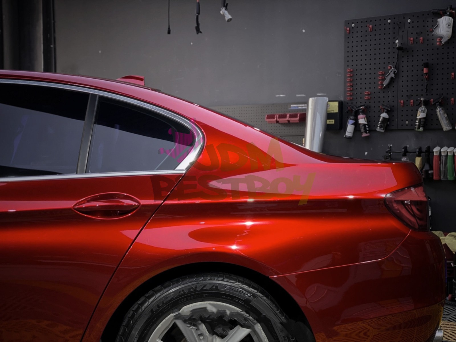 Gloss Metallic Gem Red PPF TPU Paint Protection Film Dry Wet Apply Vinyl Wrap