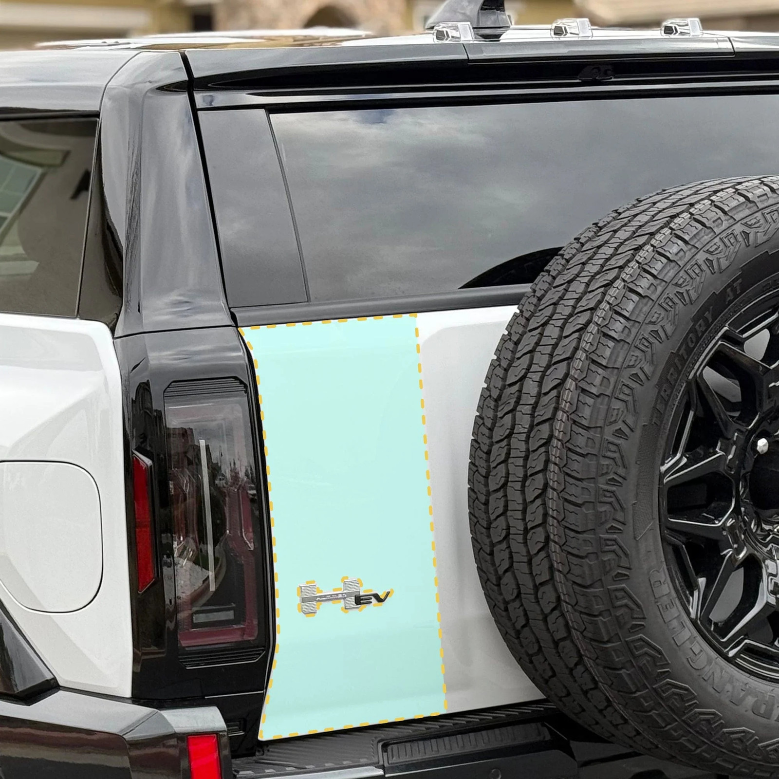 Swing Gate PPF | GMC Hummer EV – Partial Paint Protection Film
