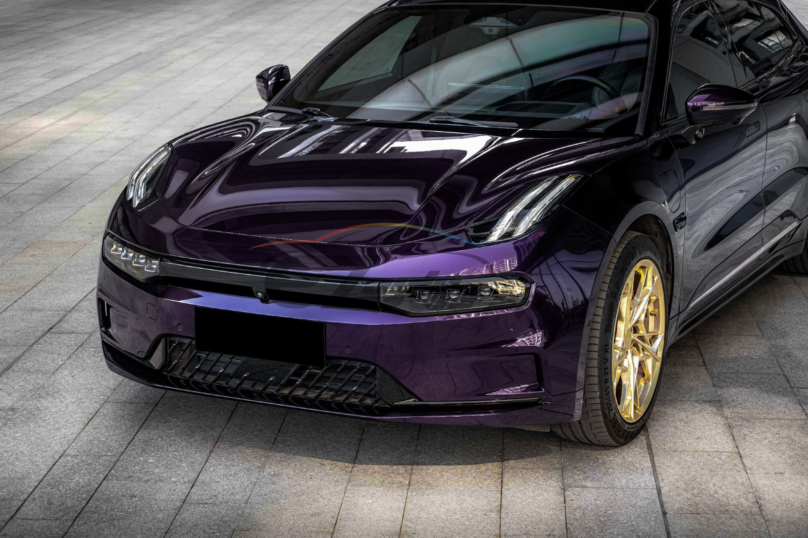 Gloss Metallic Midnight Purple PPF TPU Paint Protection Film Dry Wet Vinyl Wrap