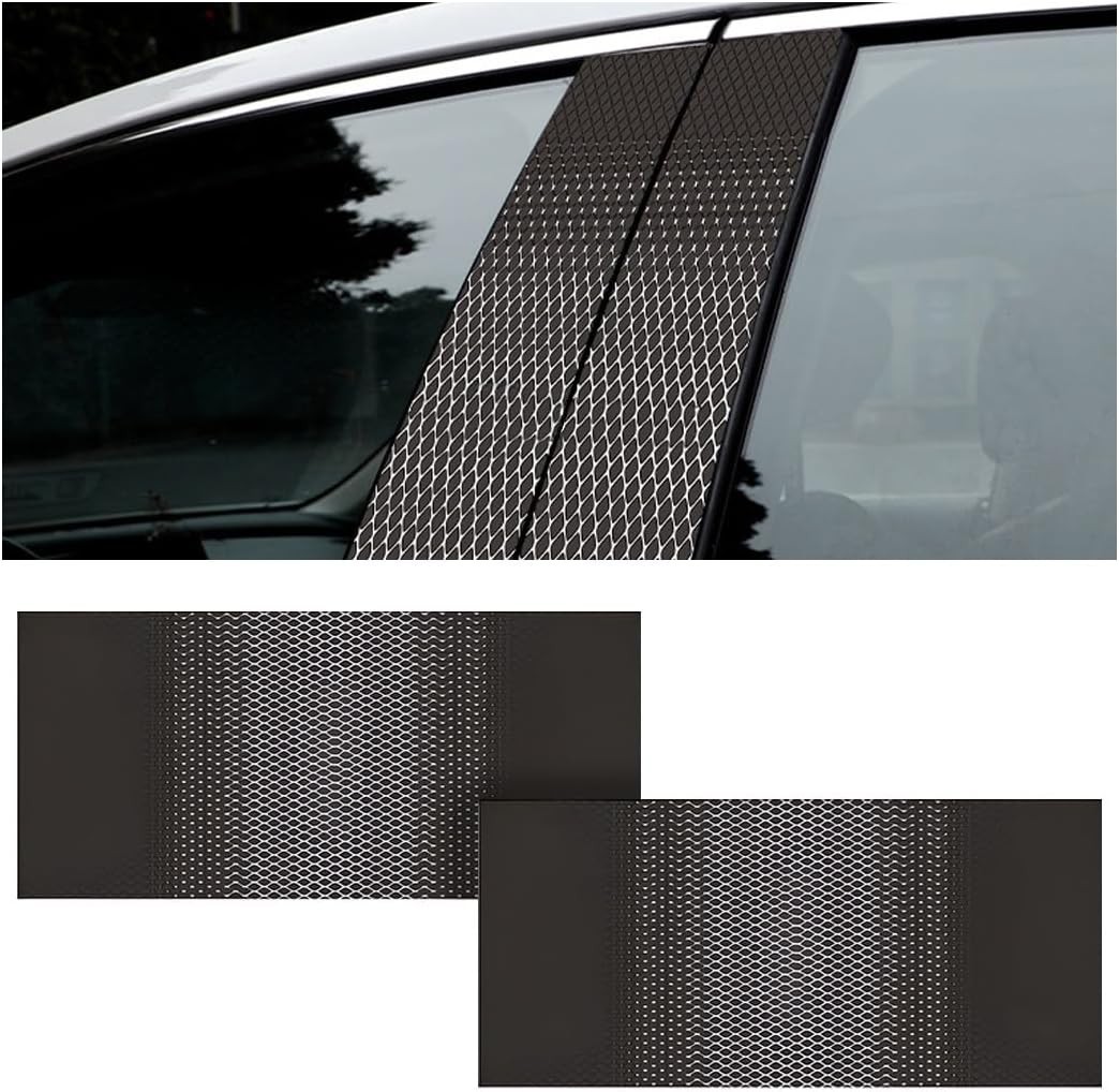 Universal Fit Carbon Fiber Vehicle B-Pillar Decals – Scratch Cover & Style