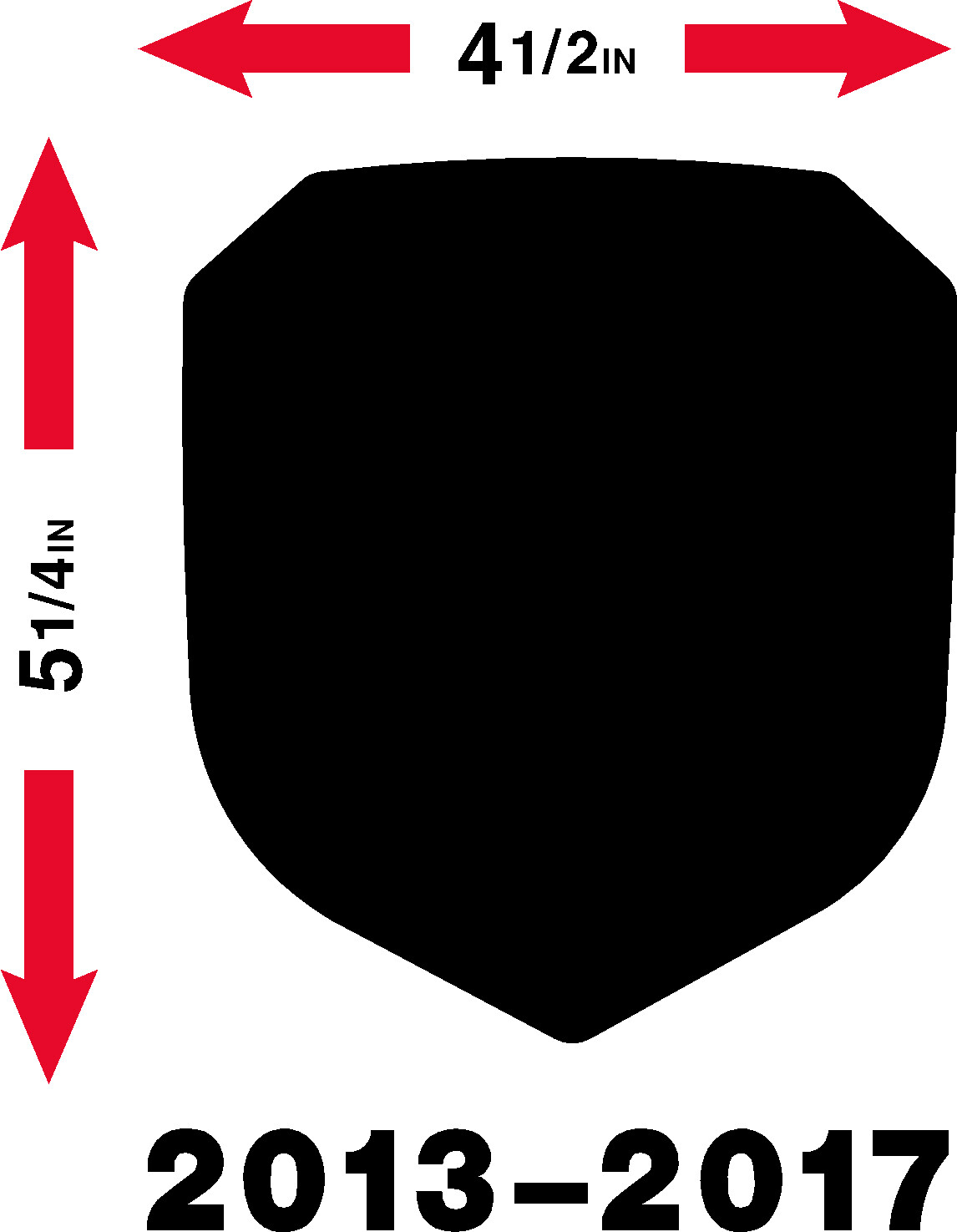 GRILLE EMBLEM fits RAM 2500 THRU 3500 Diesel 2013-2017 BLACK / WHITE C