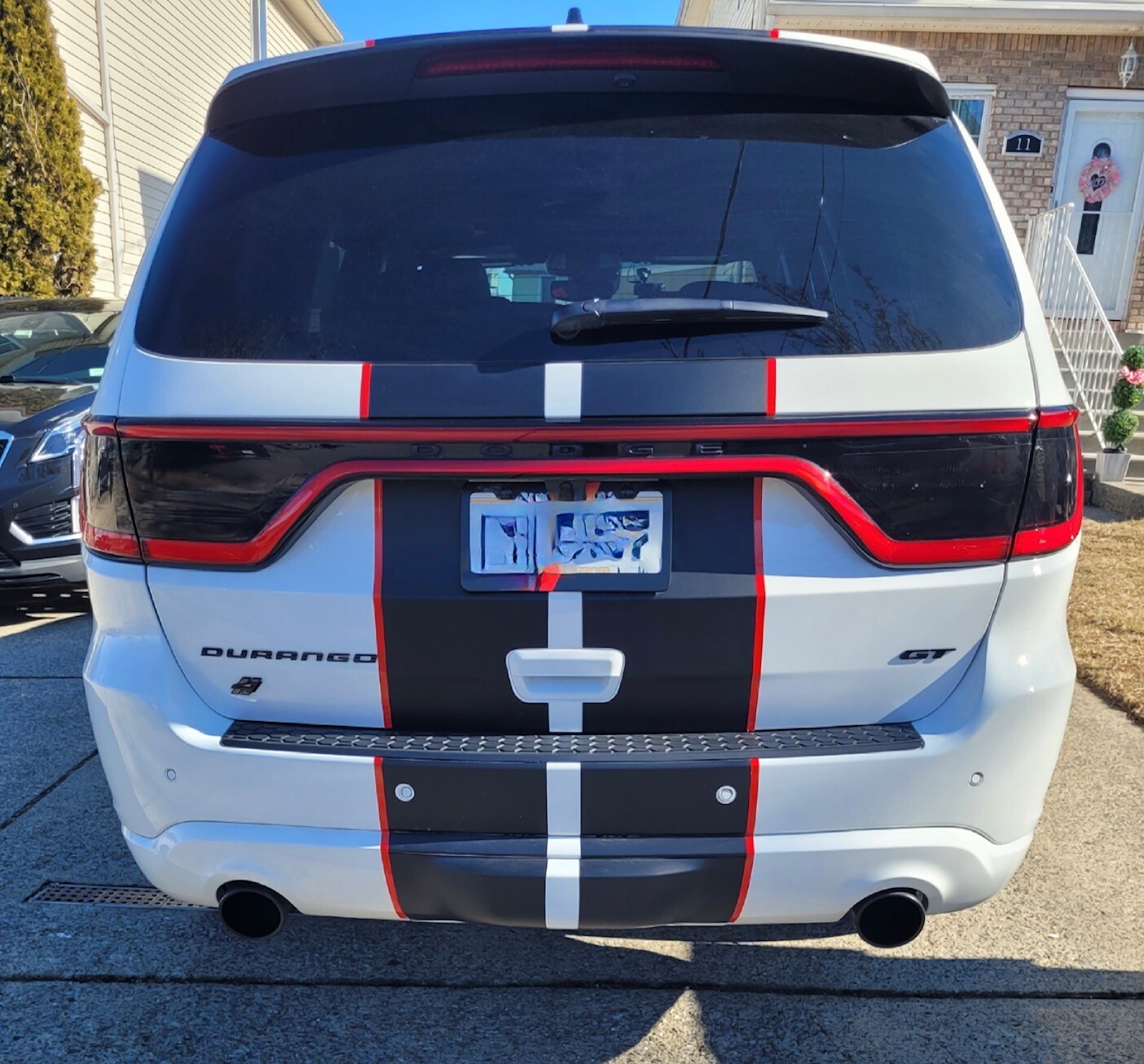 Dual 10″ stripes WITH HOOD SCOOP CUT OUT 2018 & UP Dodge Durango Hellcat RT SXT