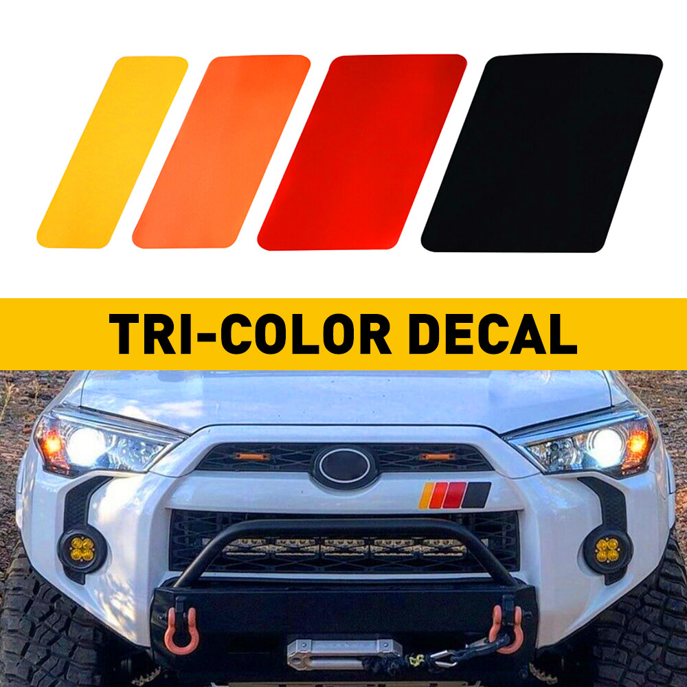 Vinyl Paper Fits Toyota 4Runner Tundra Tacoma TRD Tri-Color Stripe Decal Sticker