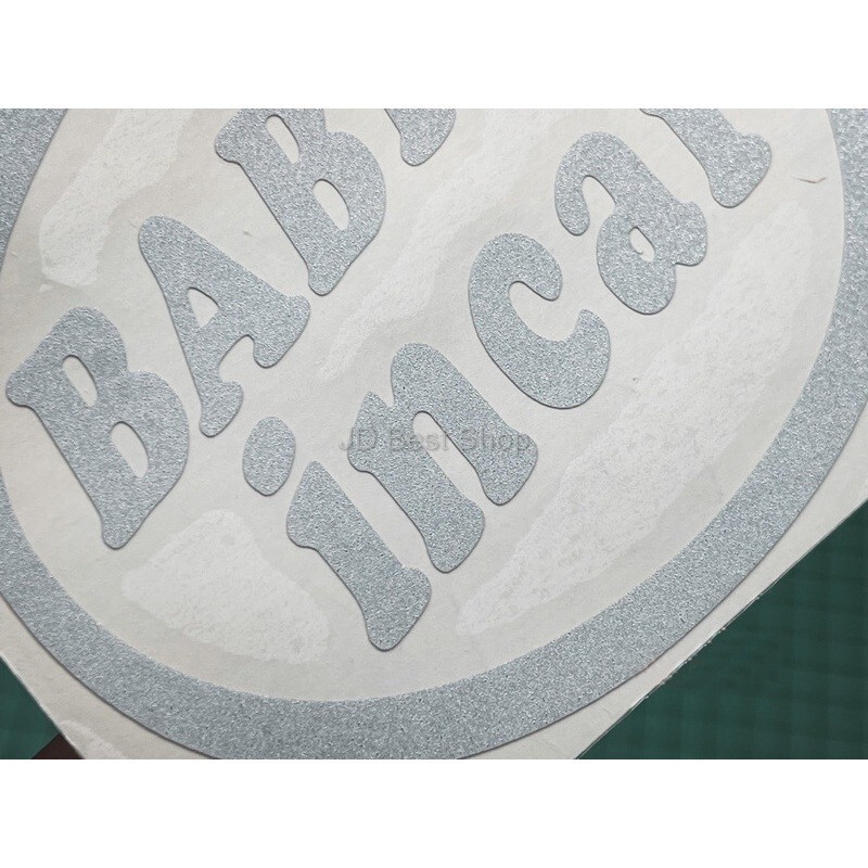 Baby In Car JDM Style Sticker Vinyl Dicut White Reflective good size Racing Cool