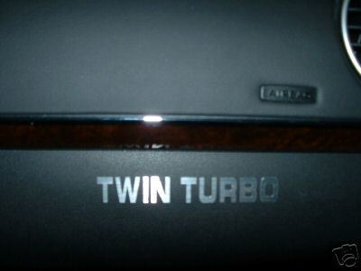 2)TWIN TURBO dashboard badge 300zx supra stealth