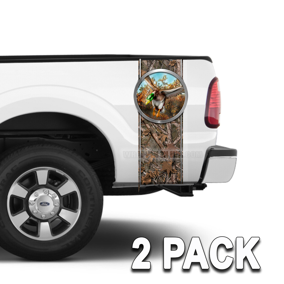 Truck Bed Camo Stripes Mallard Duck Woodland Ghost Camo Camoulfage 2/4 pack #308