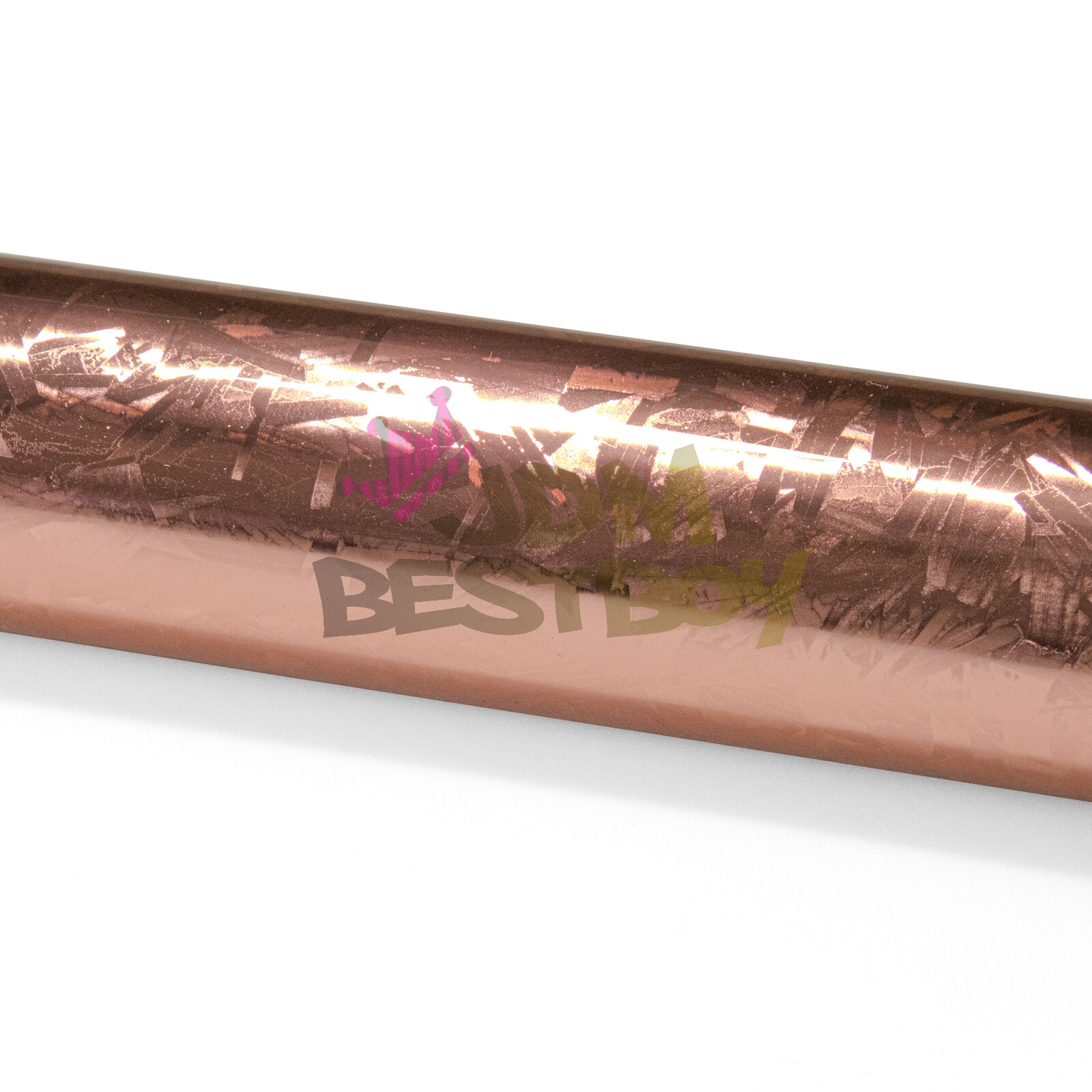 24K Chopped Forged Carbon Fiber Gloss Rose Gold Vinyl Wrap Sticker Decal Sheet