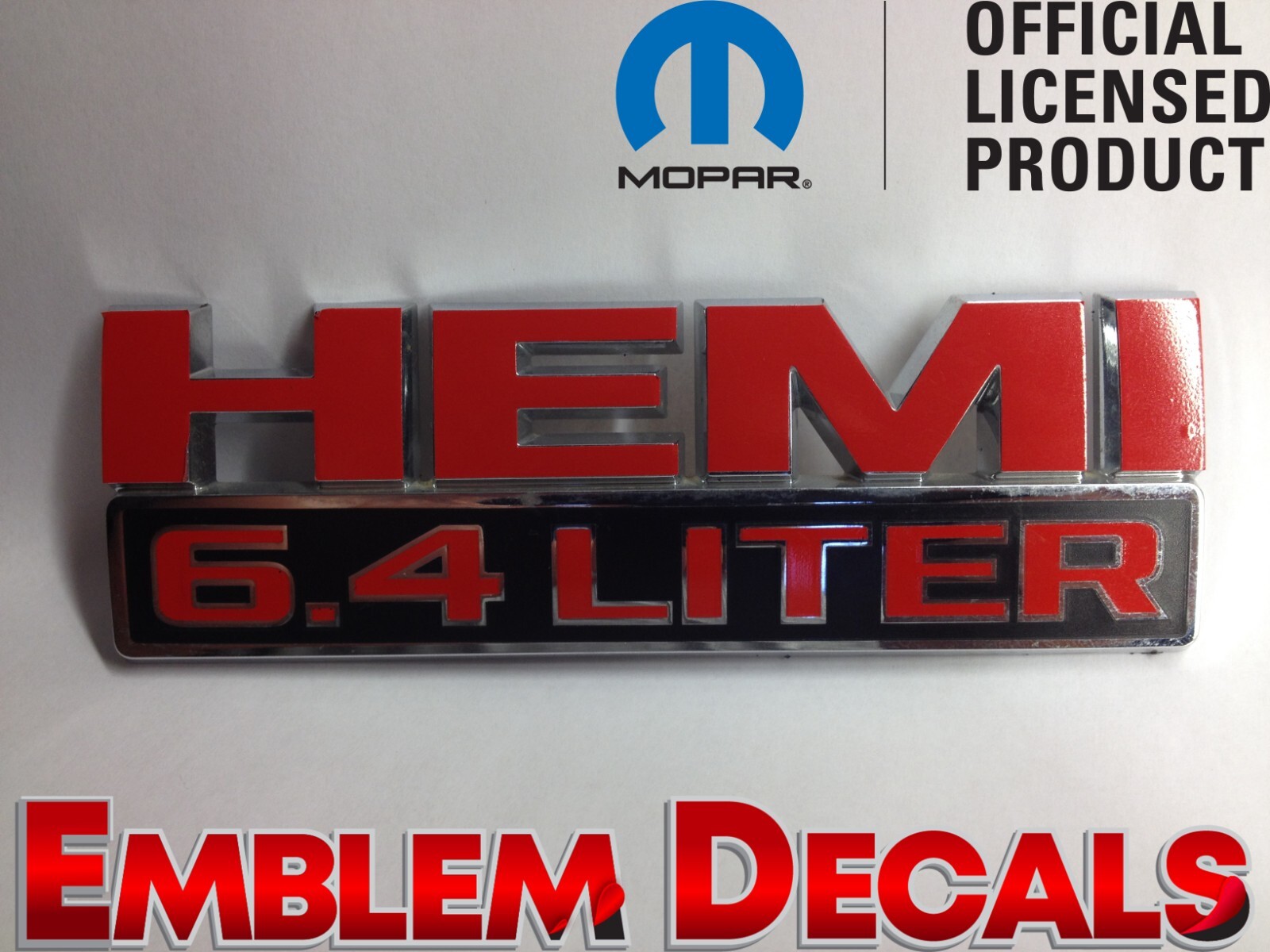 RAM 2500 3500 “HEMI” 6.4 Liter Emblem Decals 2014 2015 2016 2017 2018