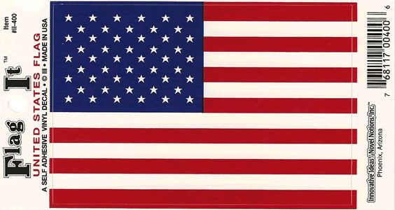 United States Flag – Vinyl Decal Sticker 3.5” x 5”