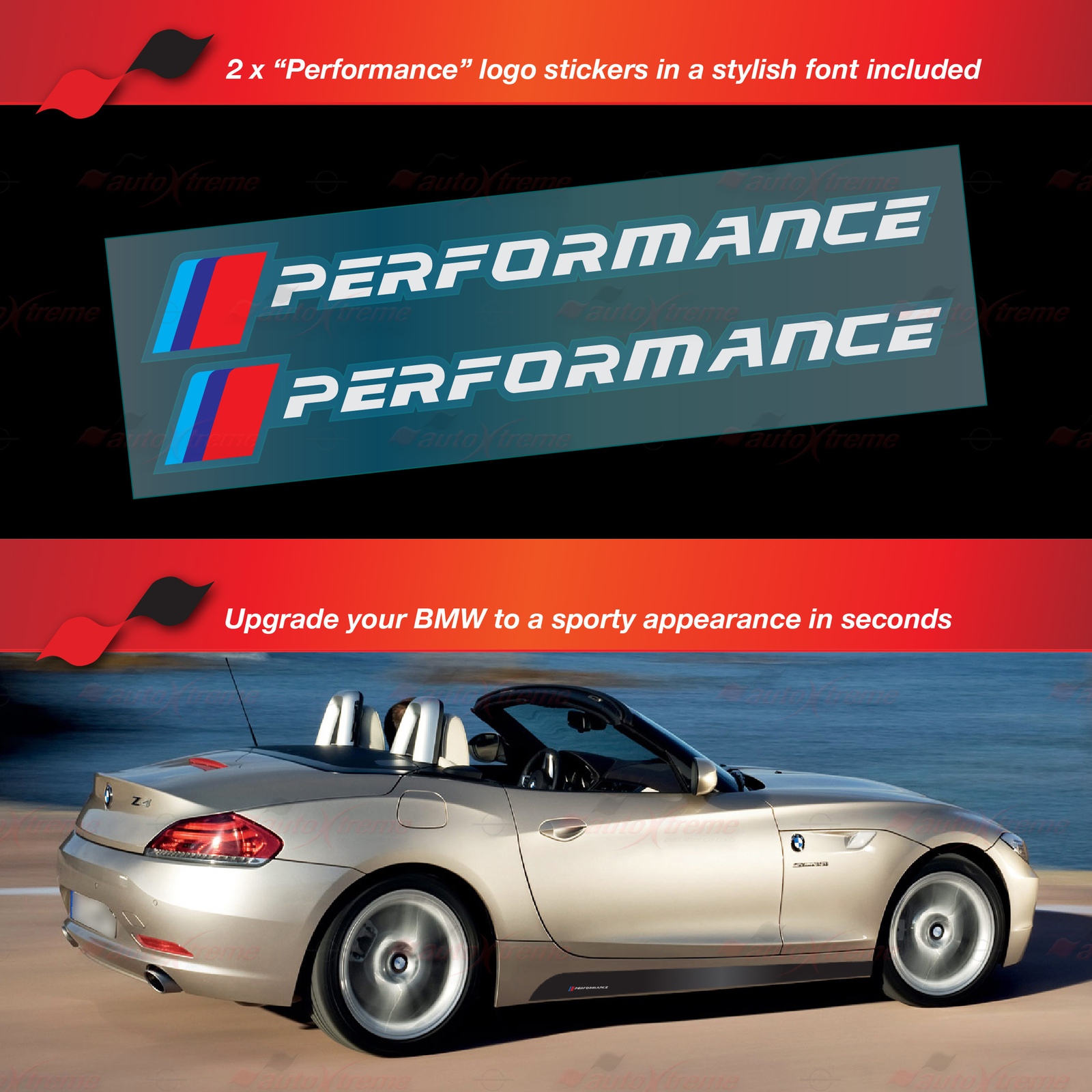 Racing Side Skirt Stickers Vinyl Decals Stripes for BMW E85 E86 E89 Z4 Z Series