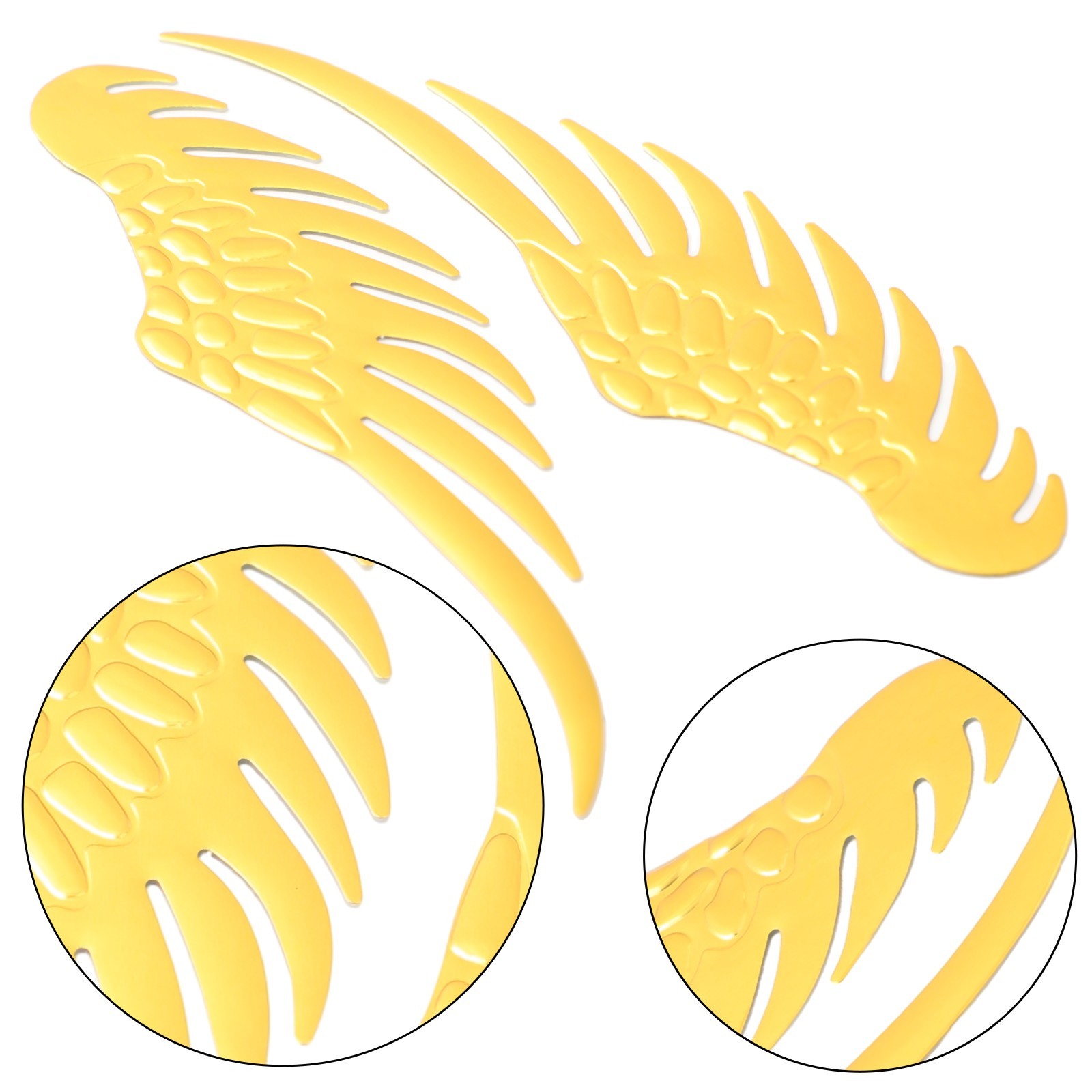 Unique 3D PVC Decal Car Motorcycle Wing Scratch Sticker Package Content for 2