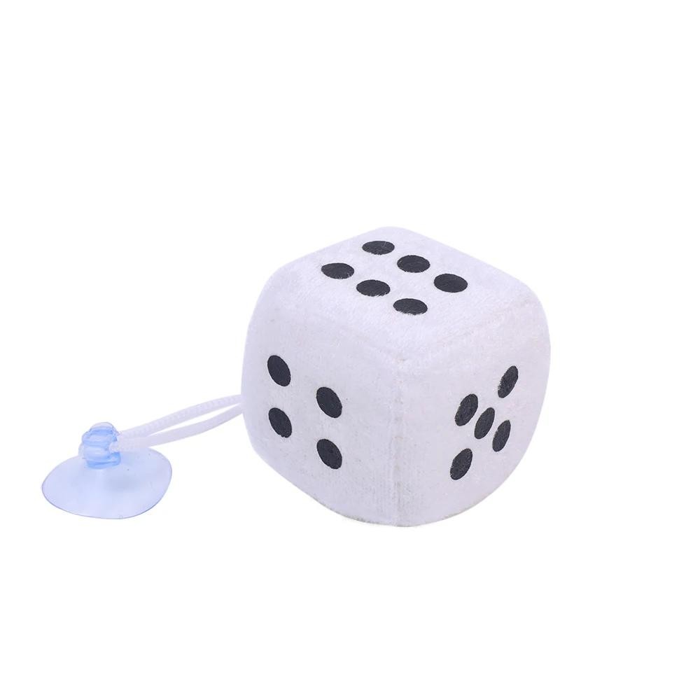 2 Pcs Car to Car Plush Pendant Three-dimensional Square Dice New