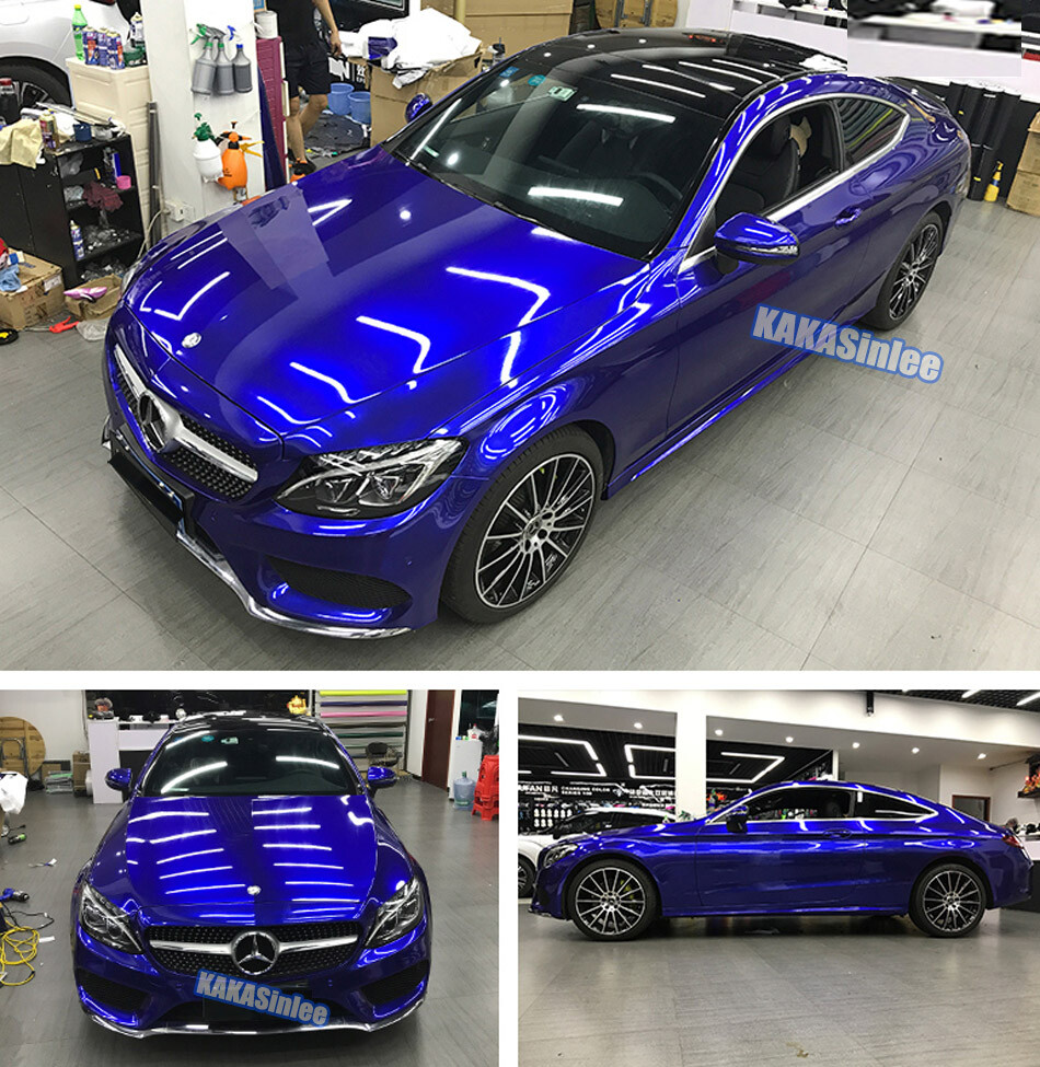 Full Car Wrap / Metal Pearl Glossy Sparkle Chrome Vinyl Film Sticker Air Free US