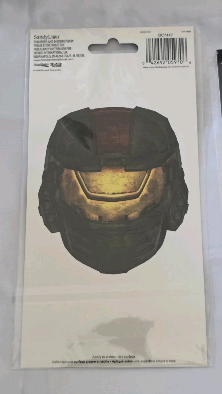 Halo Wars 2 Master Chief Helmet Vinyl Sticker Decal –Xbox Halo Fan Art Collectib