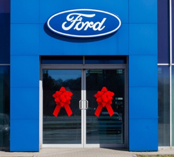 Car Dealership Showroom Bows Suction Cup for Window Doors office storefront