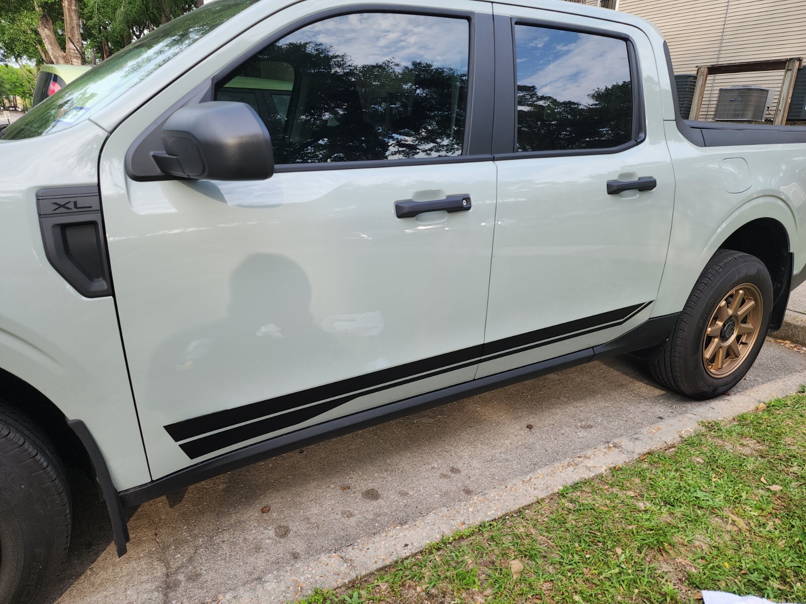 2022 2023 2024 FOR FORD MAVERICK Rocker Vinyl Graphic Decal MATTE BLACK.