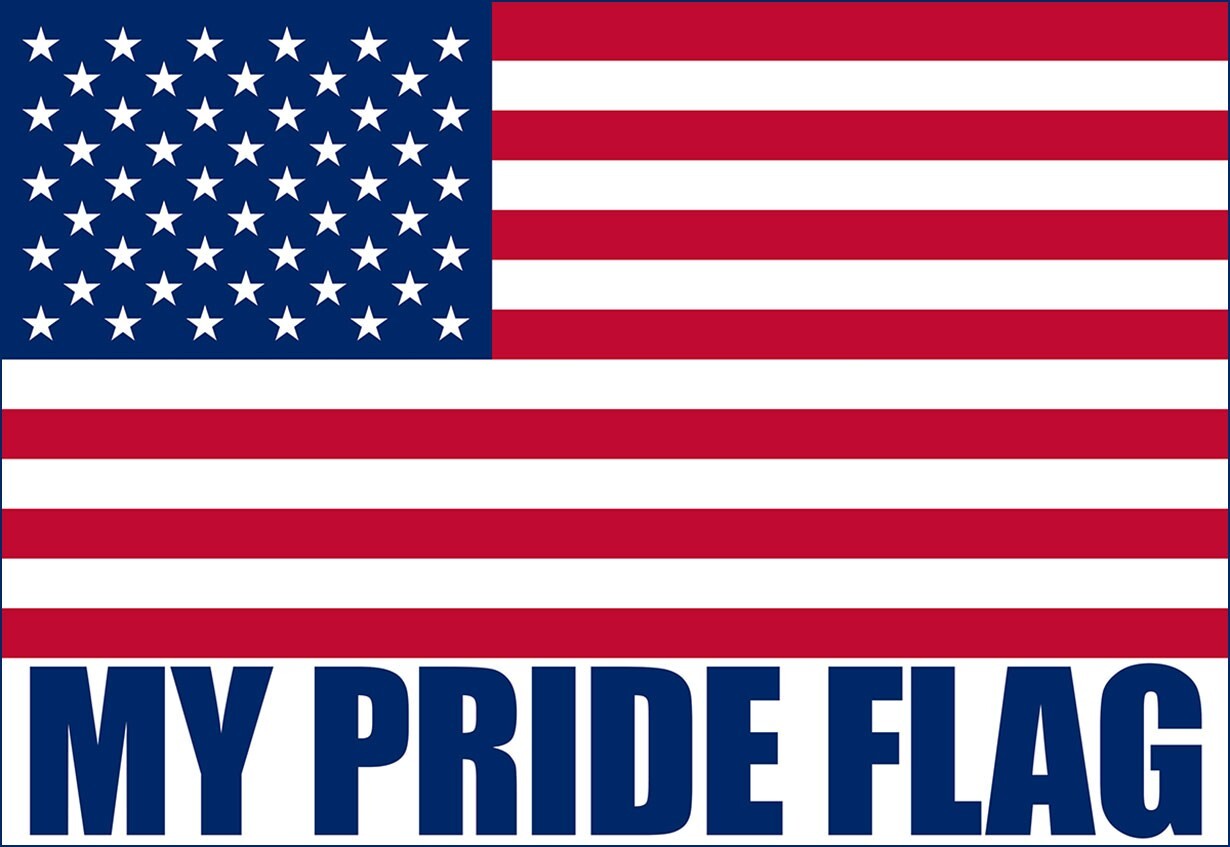 3×4 inch My PRIDE FLAG Sticker (America US USA Patriotic Christian Colors Decal)