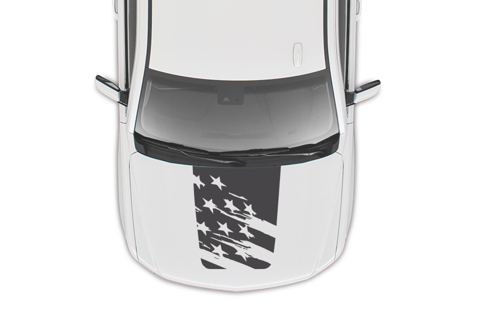 Hood Decal for Chevrolet Tahoe US Flag Graphic Design Sticker Vinyl 2015 – 2023
