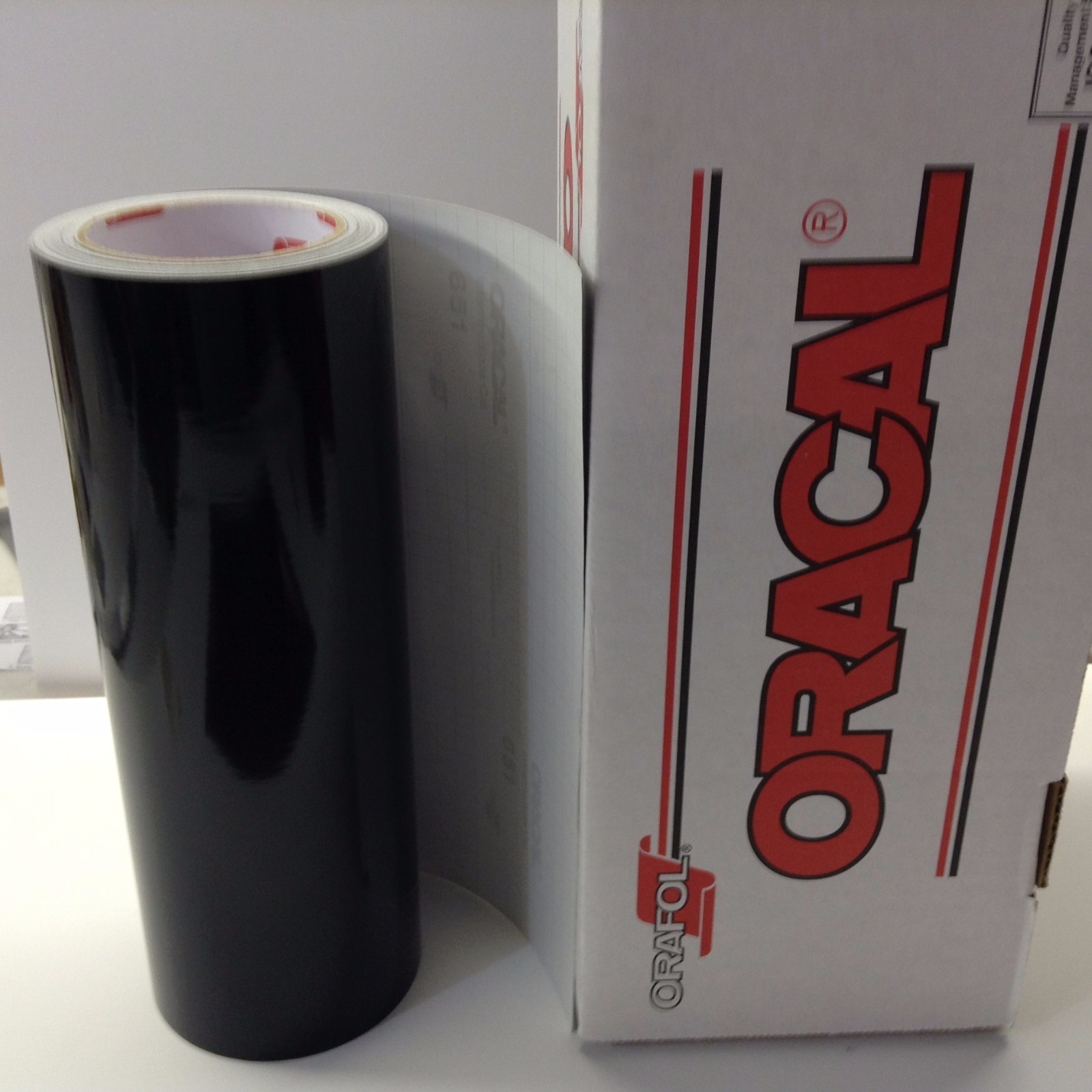 Oracal 651, 1 Roll 12″ x 10 ft. Black Gloss Vinyl for Craft,Sign,Cutter