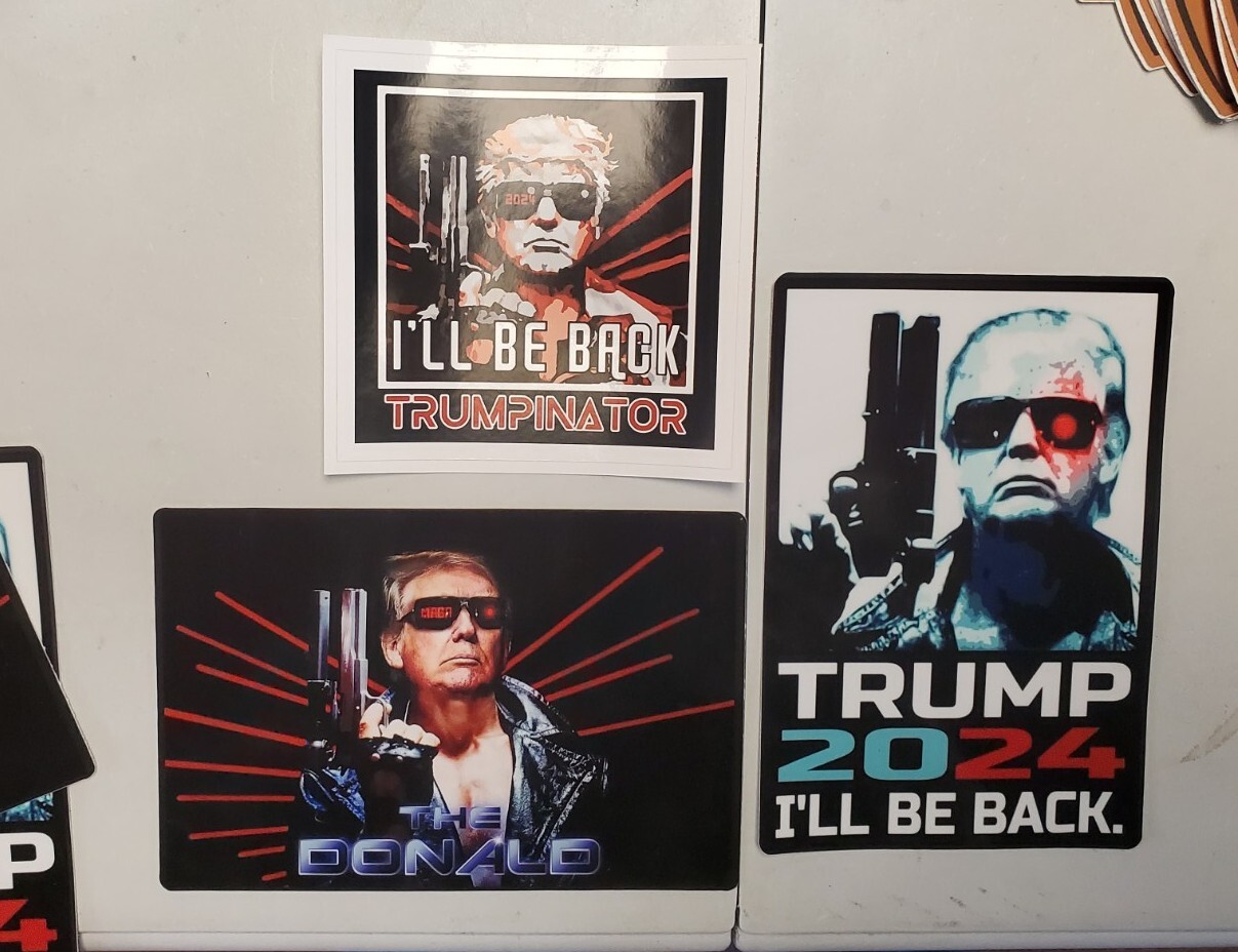 TRUMP 2024 STICKERS VARIETY PACK (3) 5 YEAR WARRANTY WORLDWIDE 🌐 SHIPPING