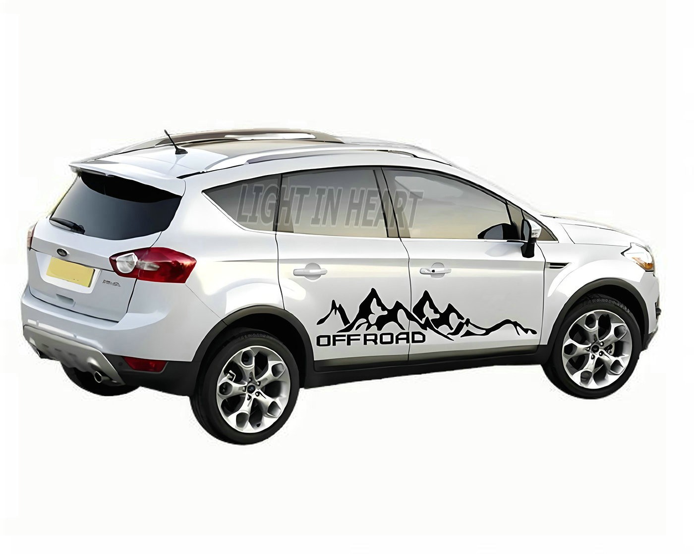 Fit For Ford Kuga Escape Graphics Mountain Sticker Car Side Door Decals Vinyl