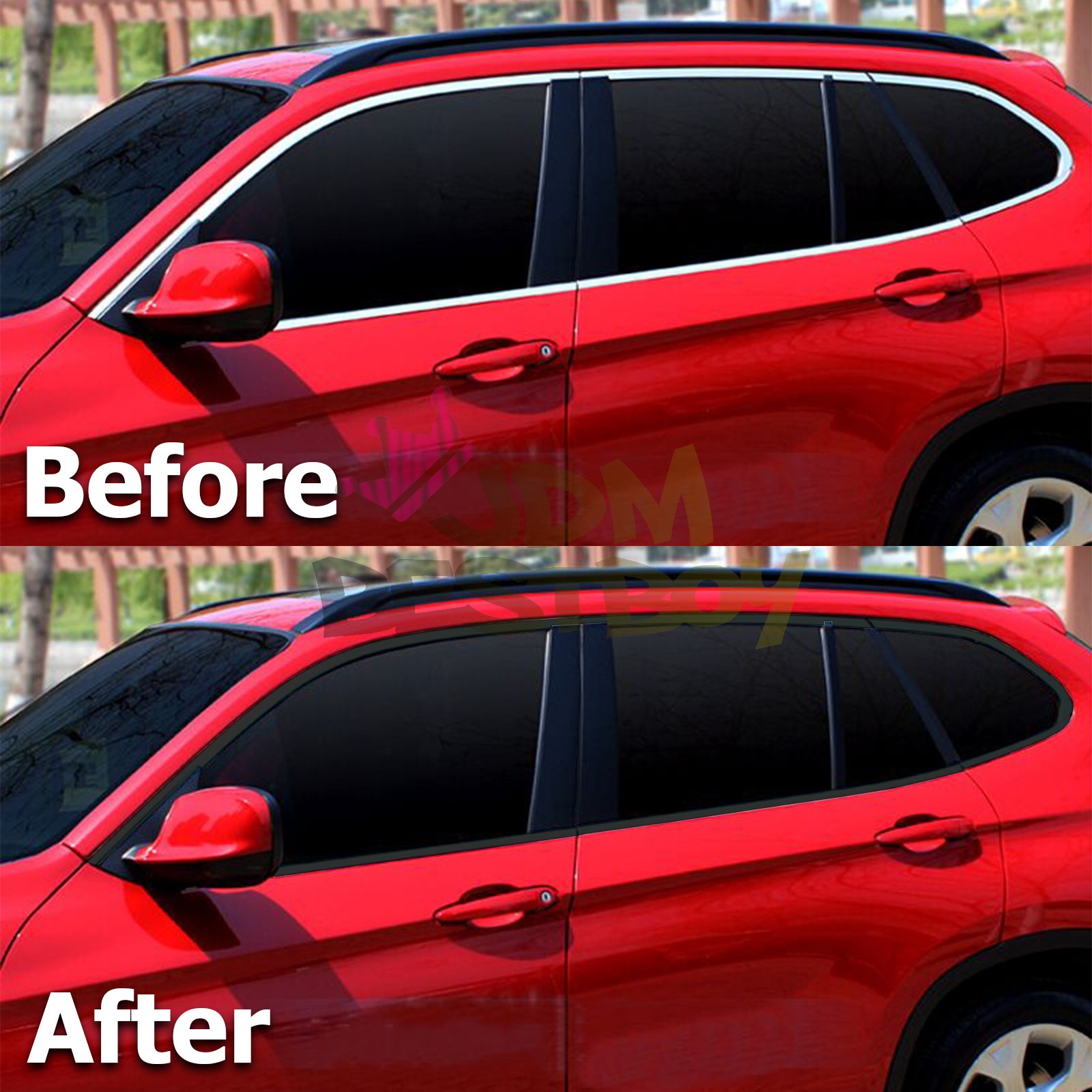 3M 2080 Black Vinyl Wrap Kit for Black Out Chrome Delete1 Window Trim Door Trim