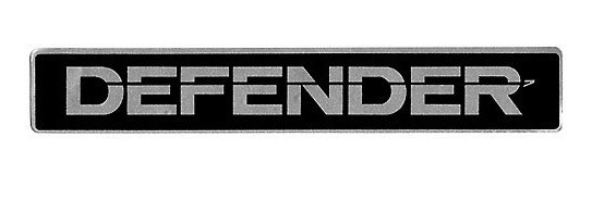 LAND ROVER DEFENDER 90 / 110 / 130 OEM DECAL SILVER & BLACK GENUINE BTR1045