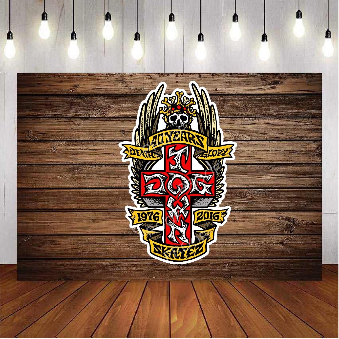 VINTAGE LORDS OF DOGTOWN 40 YEARS DECAL 80’S REPRINT LAMINATED