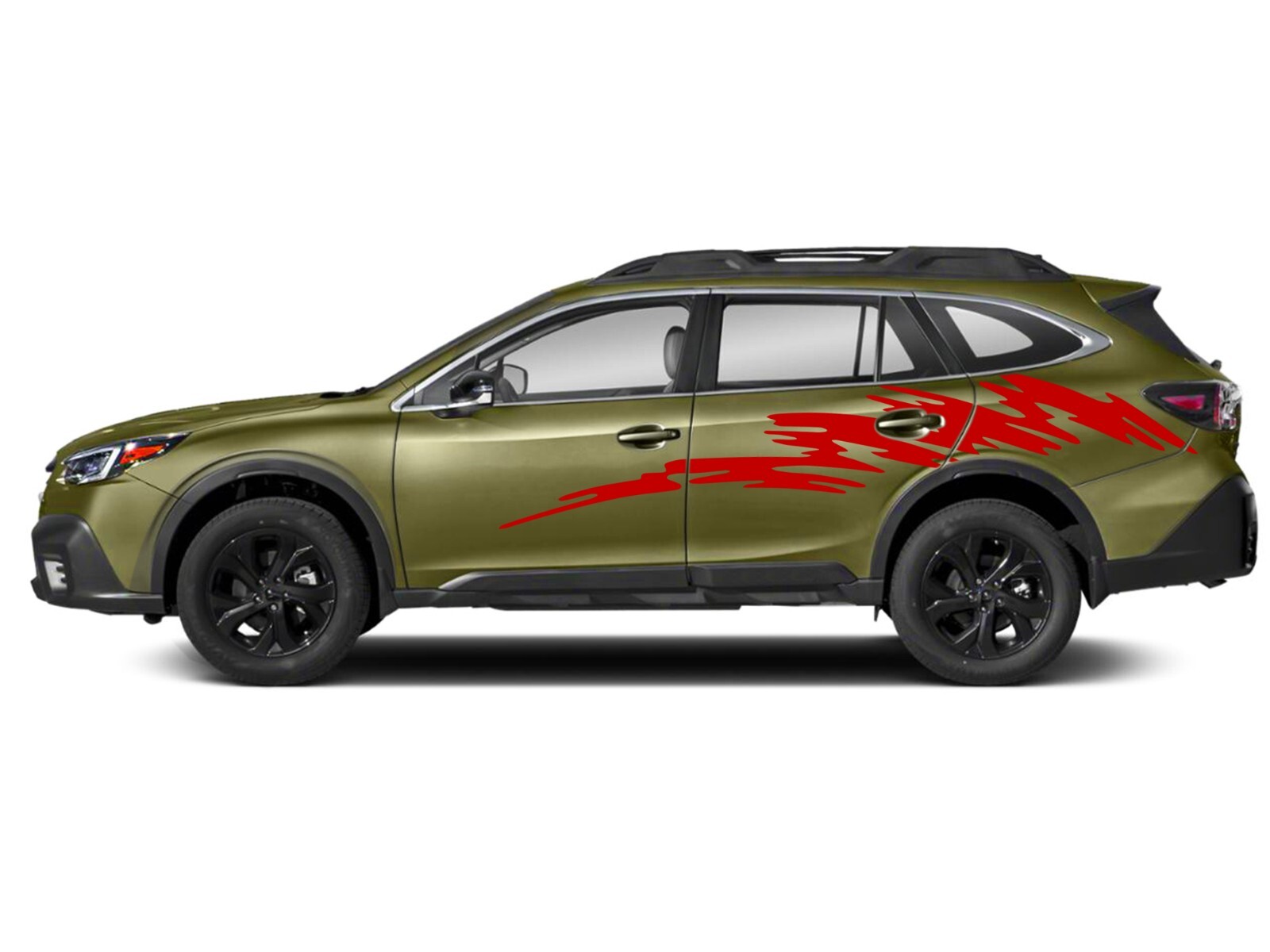Side door paint graphics stickers decal compatible with Subaru Outback