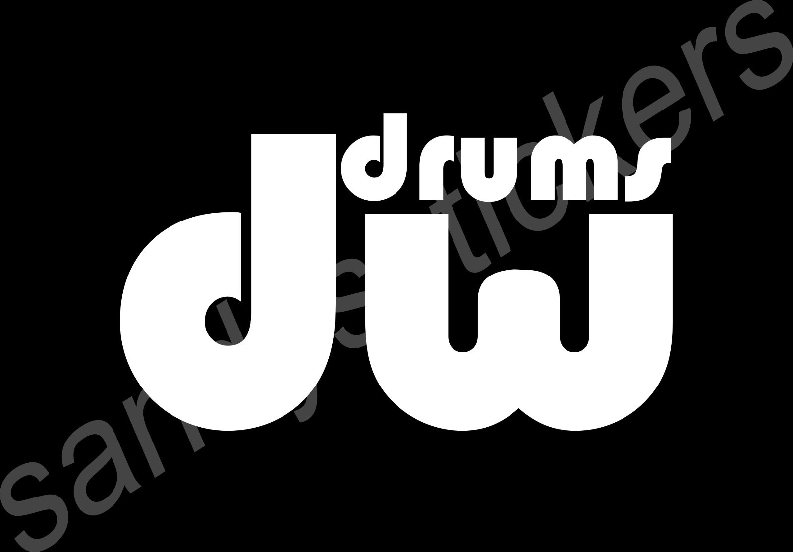 2x DW Drums – Vinyl Decals Stickers – logo die cut 6″ Wide Set of 2 Many Colors