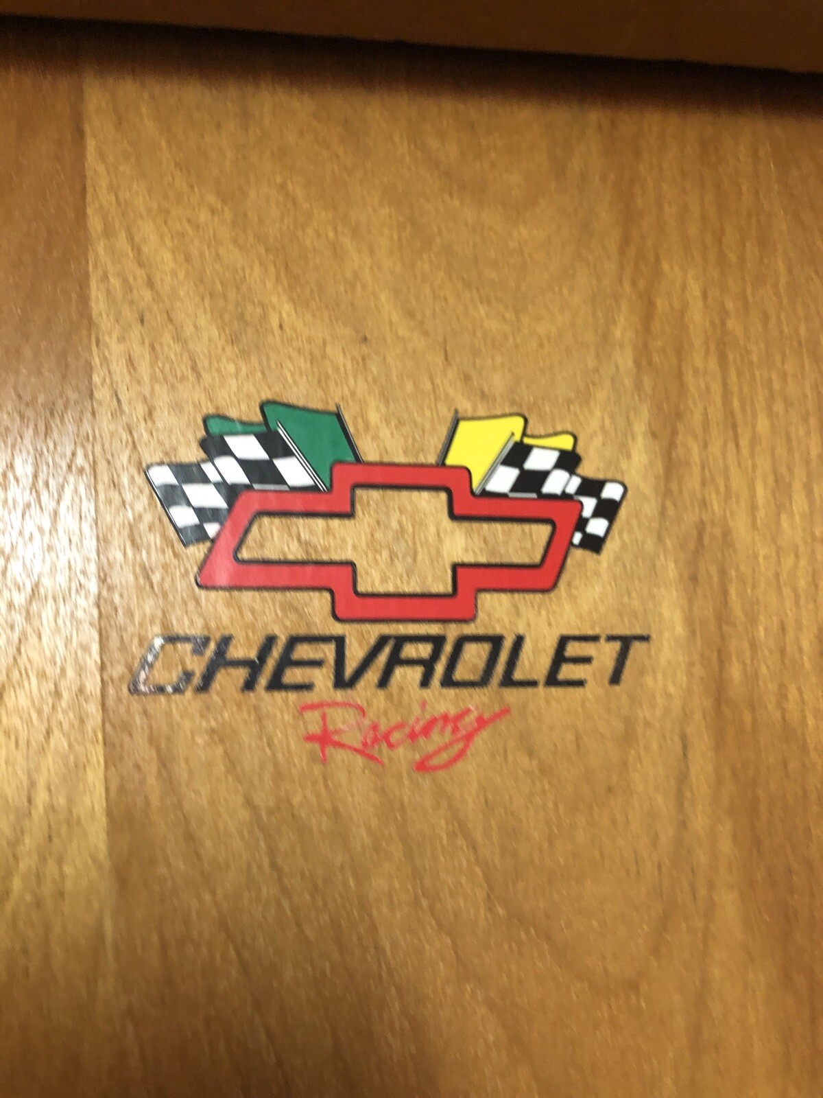 Chevrolet Racing car window Racing Decal Sticker 4 1/2 X 3 1/2