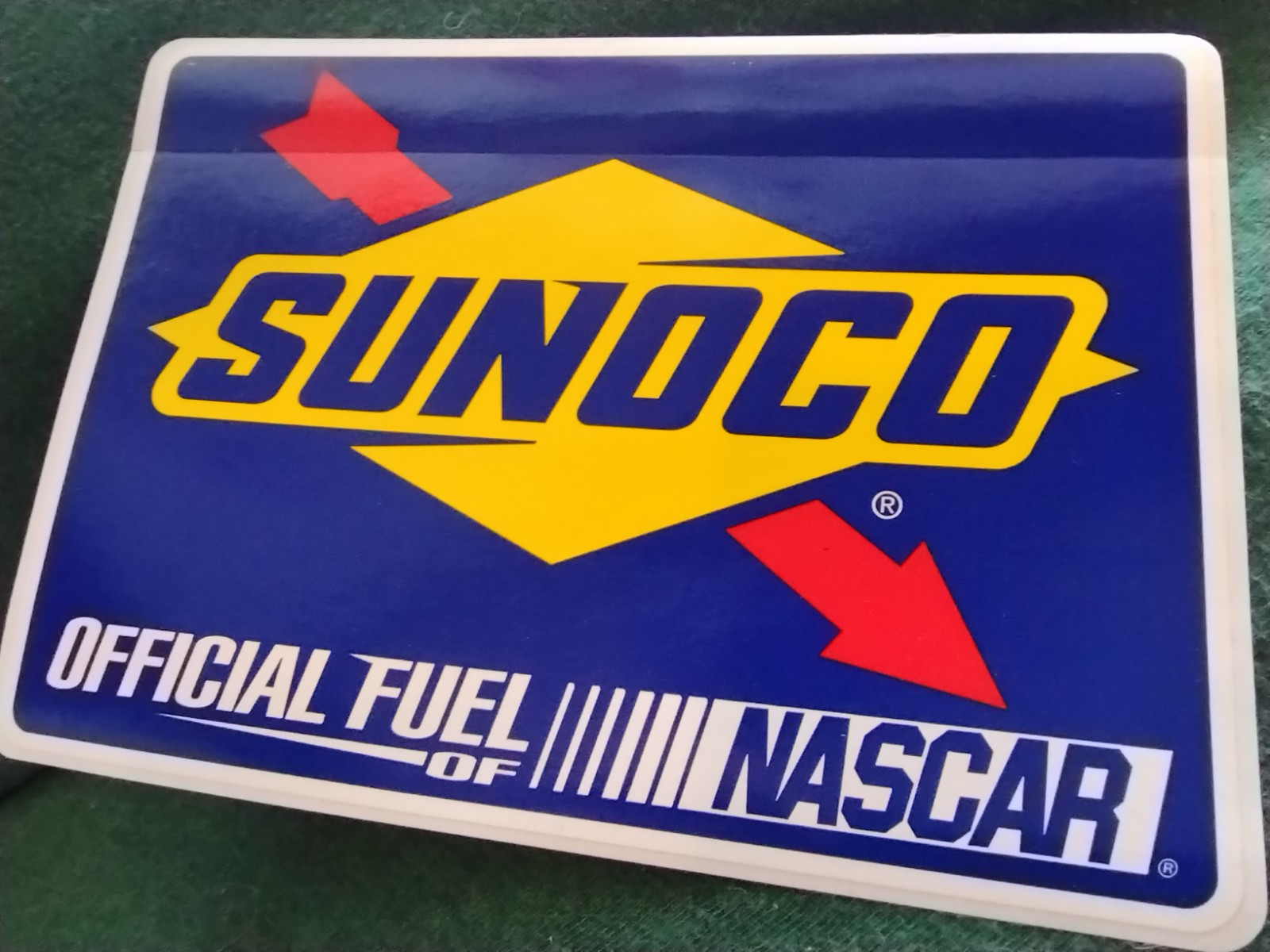 Sunoco Sticker NASCAR Racing LARGE 6.5″ INCH FUEL gas STICKY BACK gift CAR ROD