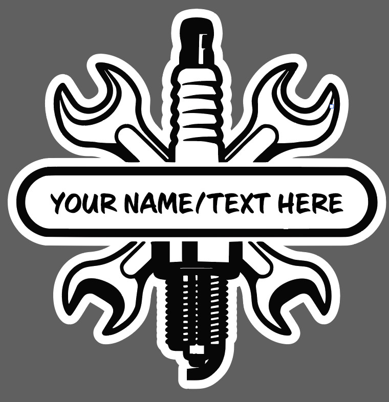 Mechanic Badge Vinyl Decal Car Truck Cell Phone Laptop Mechanics Vinyl Decal