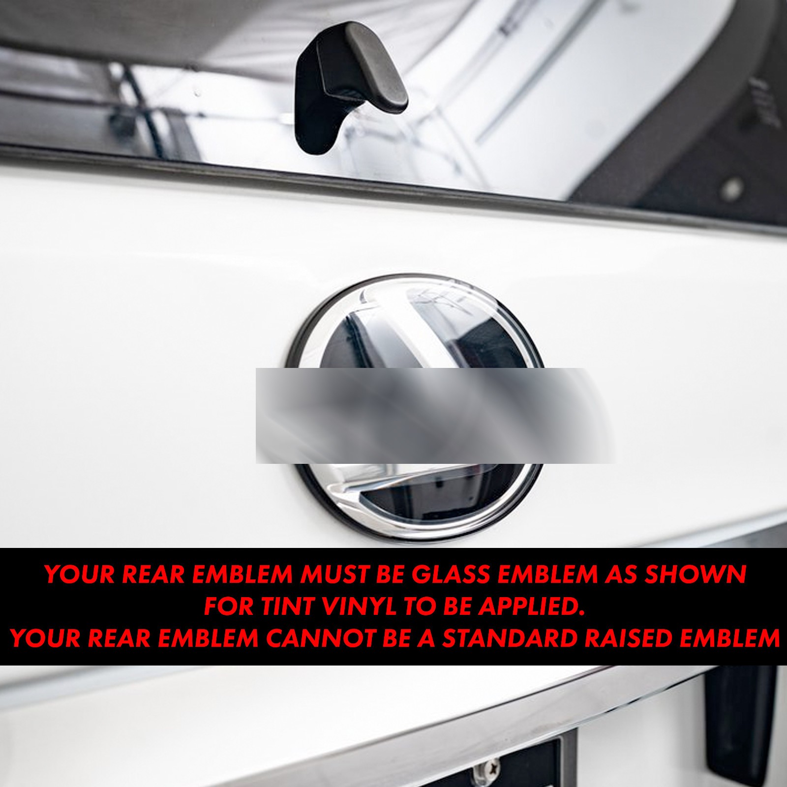 Fits 2020-2023 Lexus GX460 PreCut Smoke Emblem Tint Overlay Decal Front Rear