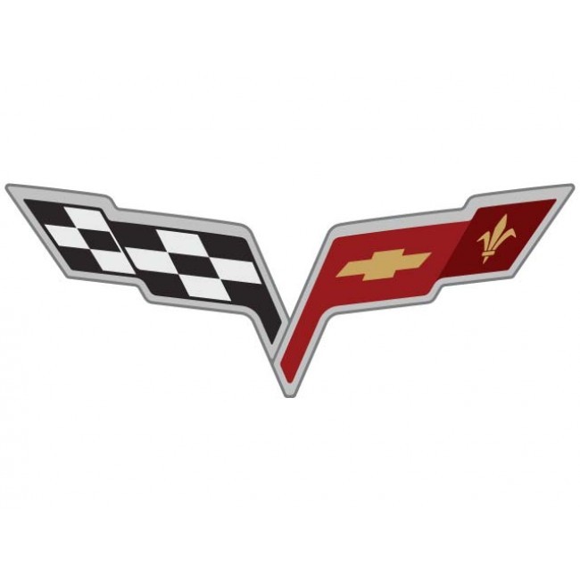 2010 2011 2012 2013 Corvette Flag Logo Sticker Decals Center Cap Centercap