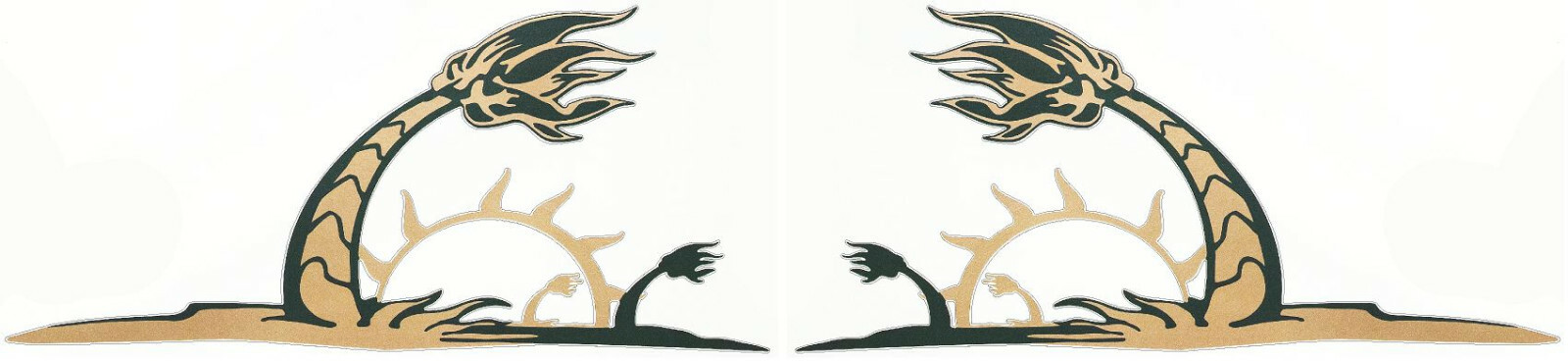 Starcraft “ARUBA/Antiqua” RV LOGO Graphic decal lettering Palm Trees MADE FRESH!
