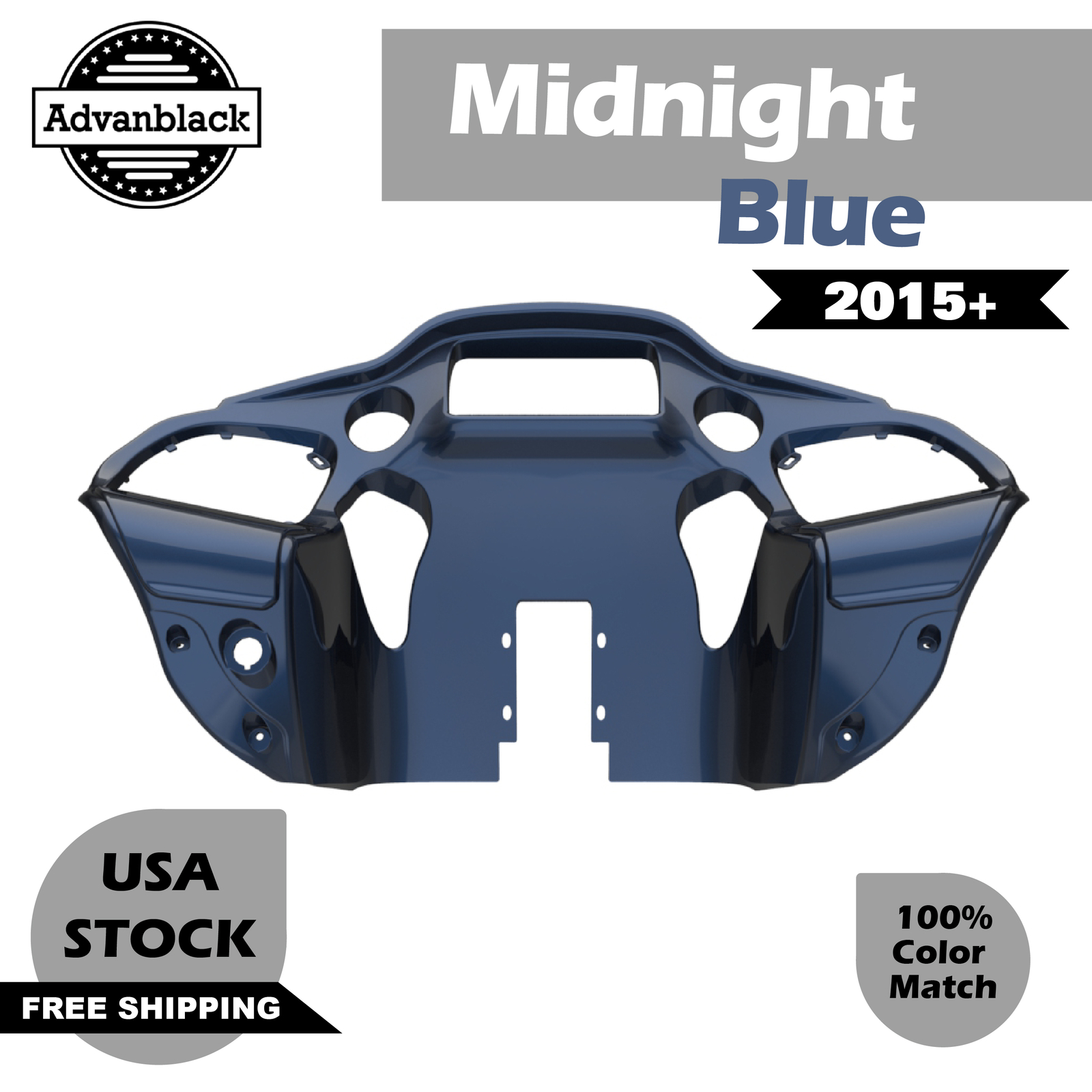 Midnight Blue Inner Fairing Fits 15+ Harley Touring Road Glide FLTRXS