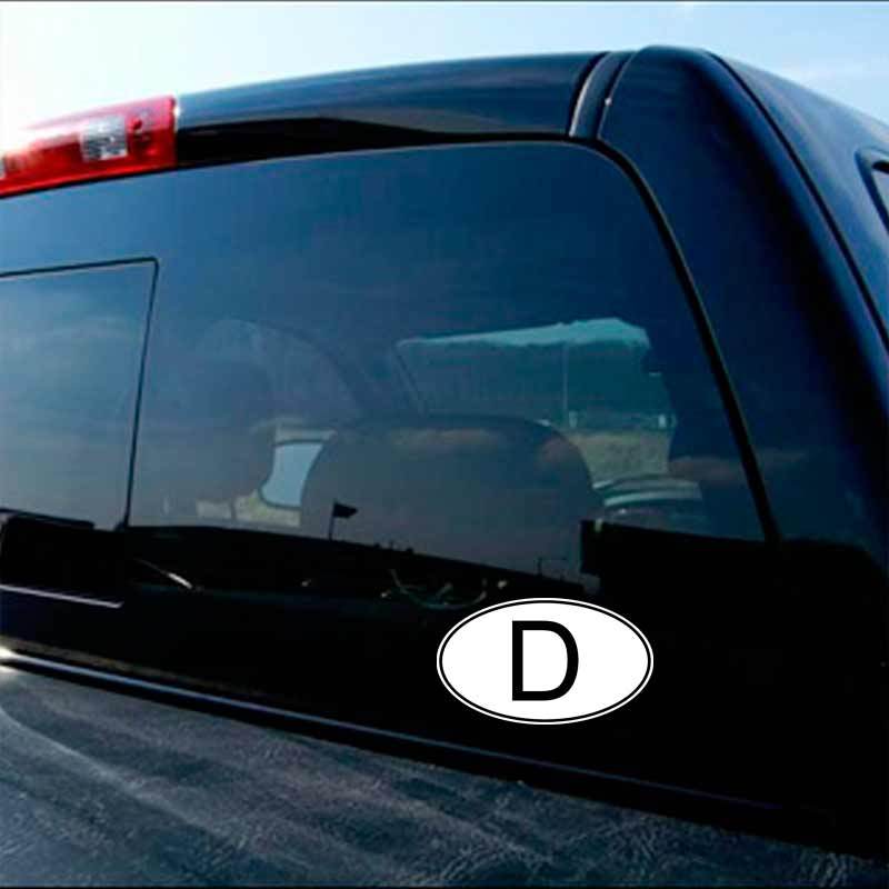 D Germany Country Code Sticker German Euro Berlin Decal