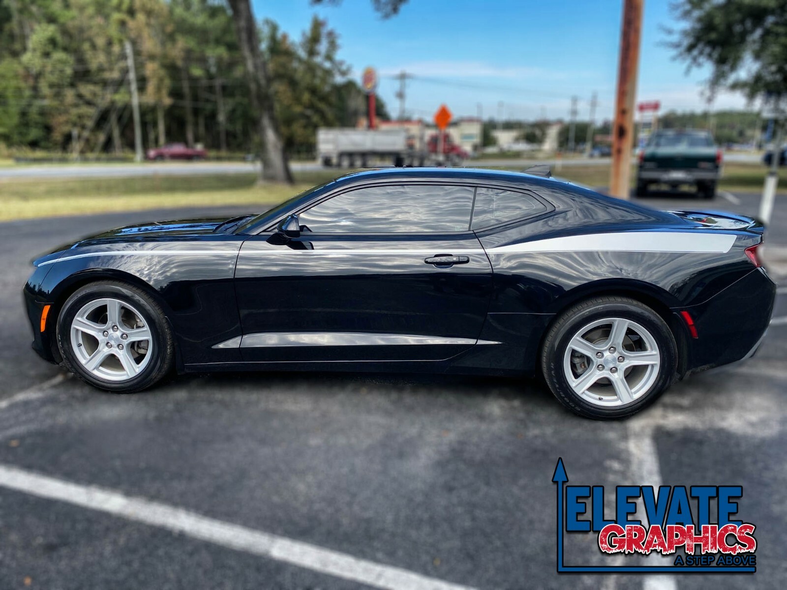 2010-2024 For Chevy Camaro Stripes Side Sling Graphics 3m Decals Vinyl Stickers