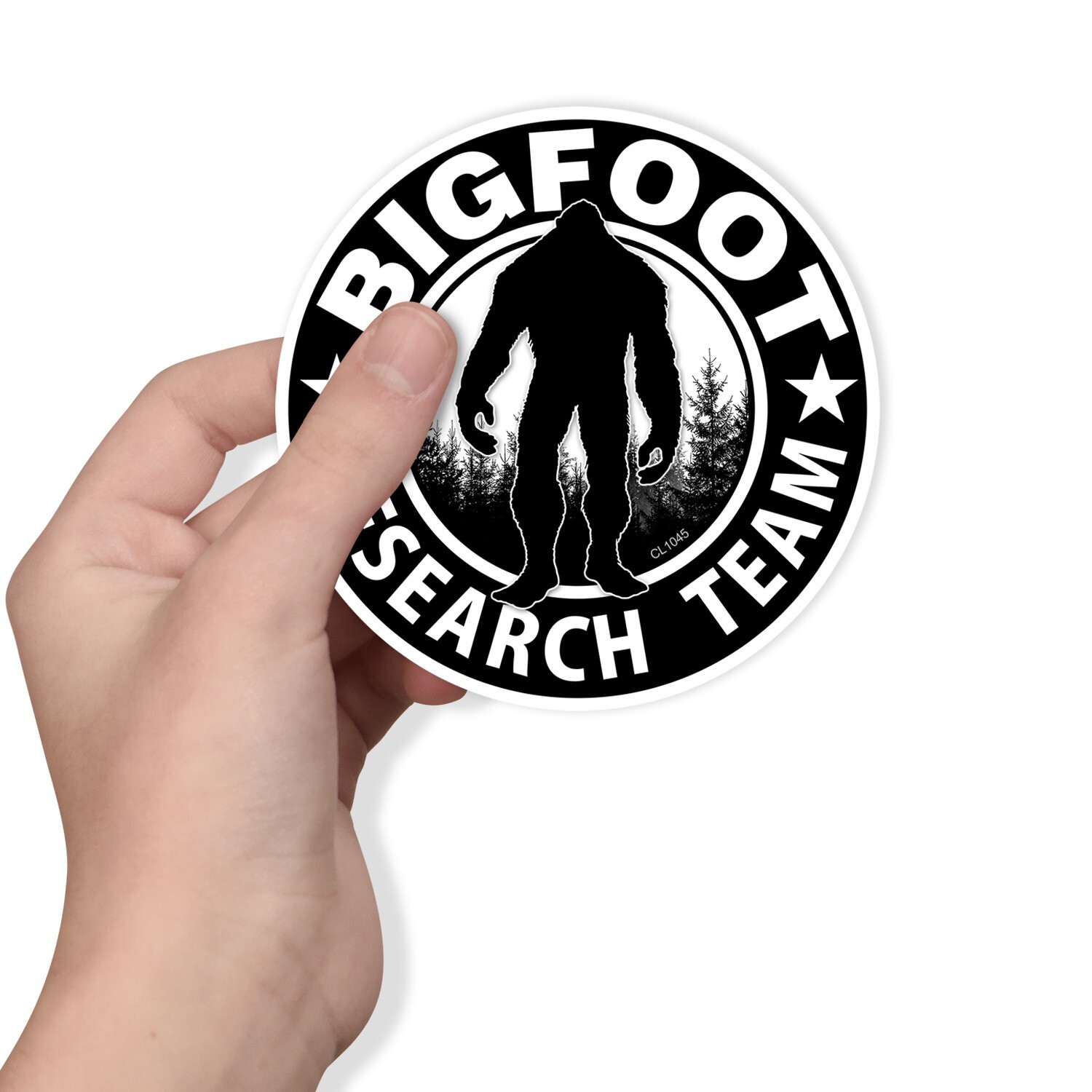 Bigfoot Research Team “BLACK” Sticker -Sasquatch Yeti Truck Window Decal CL1045