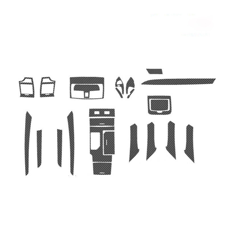For Toyota Camry 06-11 Carbon fiber Black Car Interior Decor Kits Trim Sticker++