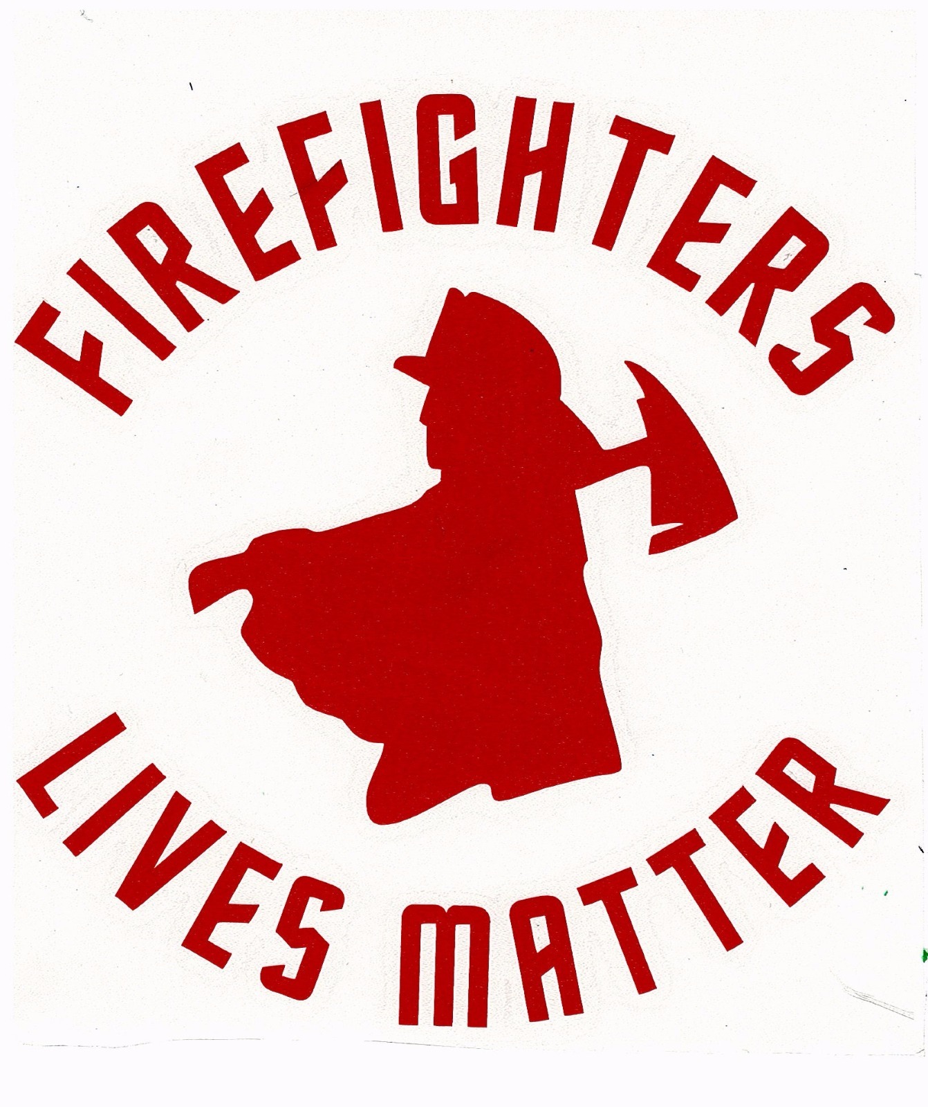 Firefighters Lives Matter Car or Truck Window 3 Mil Vinyl Sticker