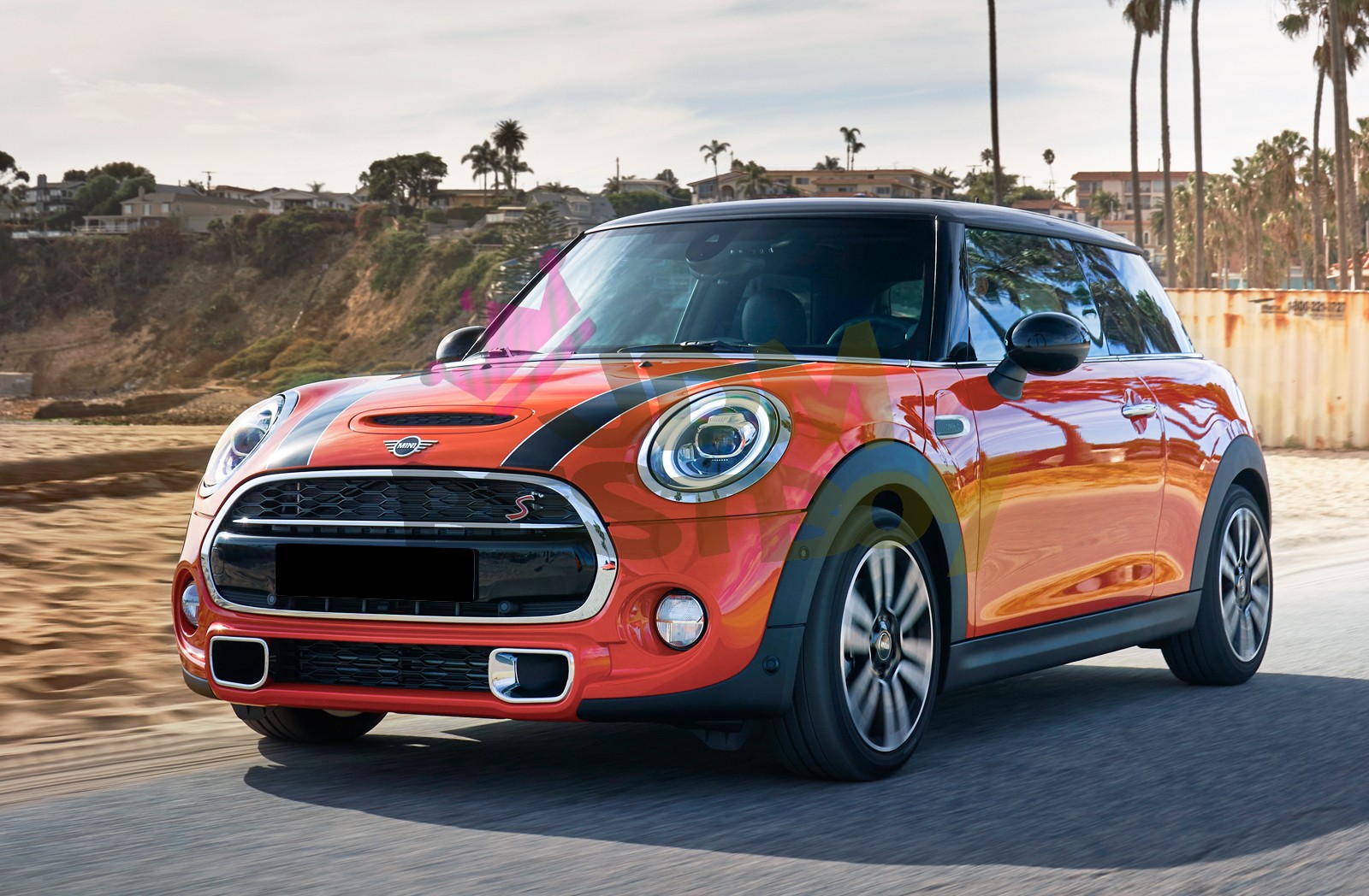 For Mini Cooper 4″ Dual Rally Racing Bonnet Stripes Decal Sticker Vinyl Wrap